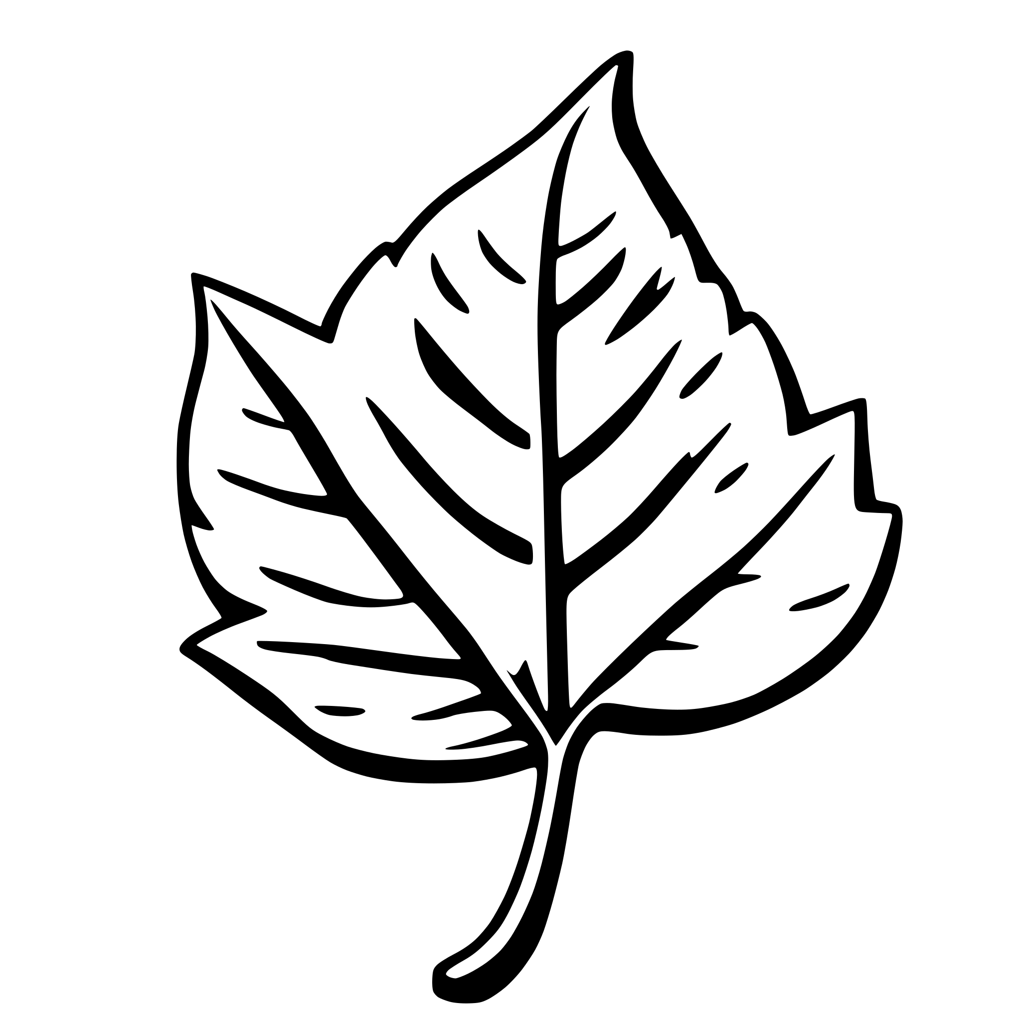 AI-generated SVG of a leaf