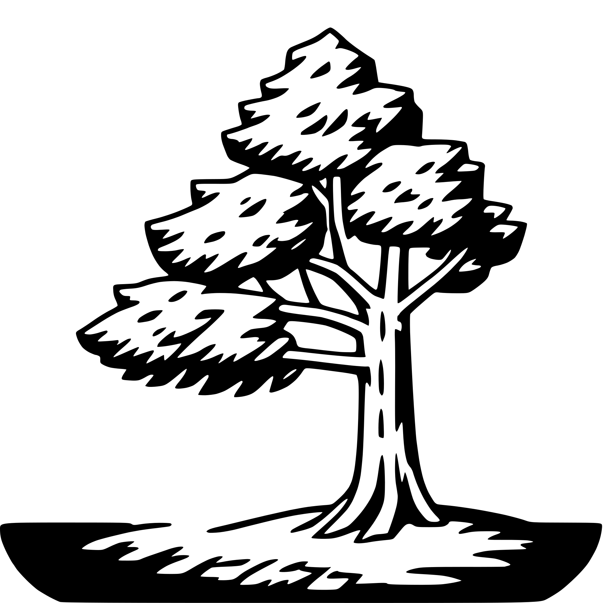 AI-generated SVG of a cedar tree