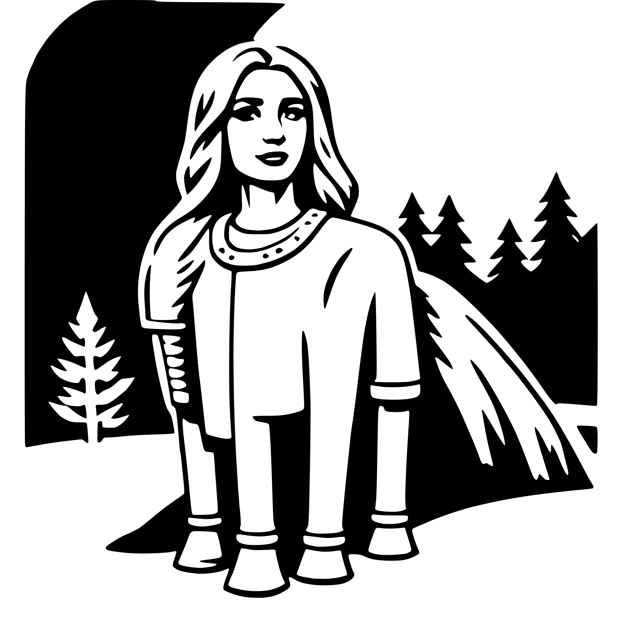AI-generated SVG of a skadi
