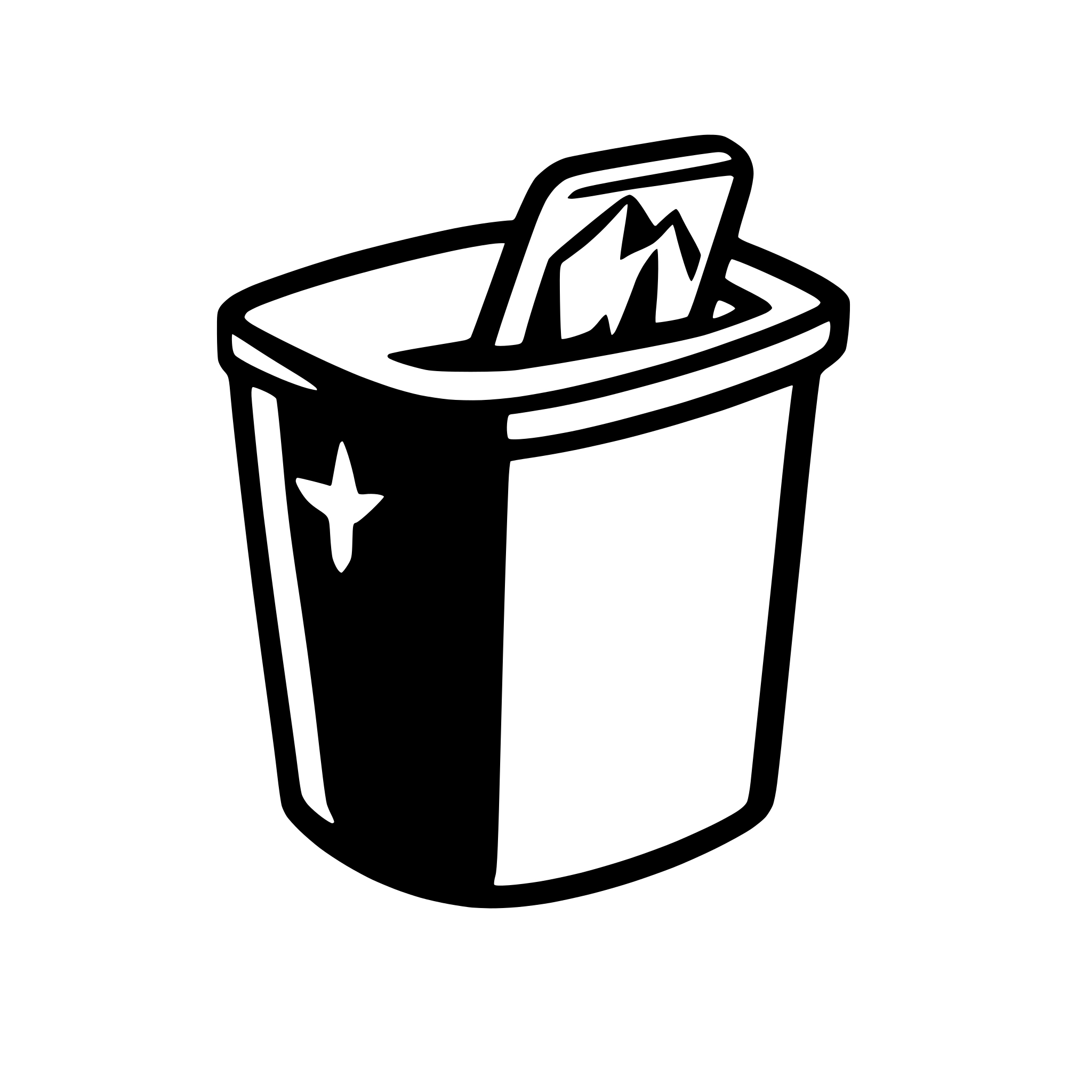 AI-generated SVG of a trash bin