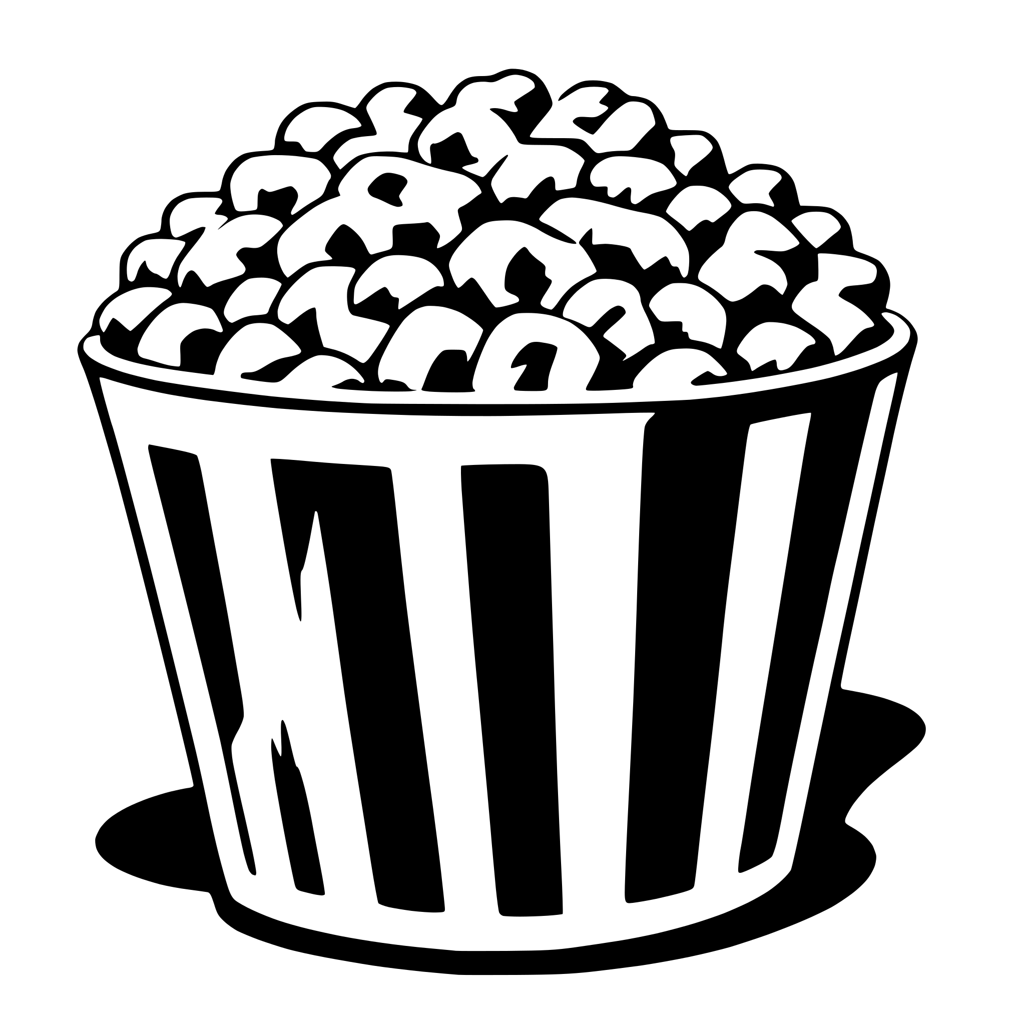 AI-generated SVG of 'popcorn'
