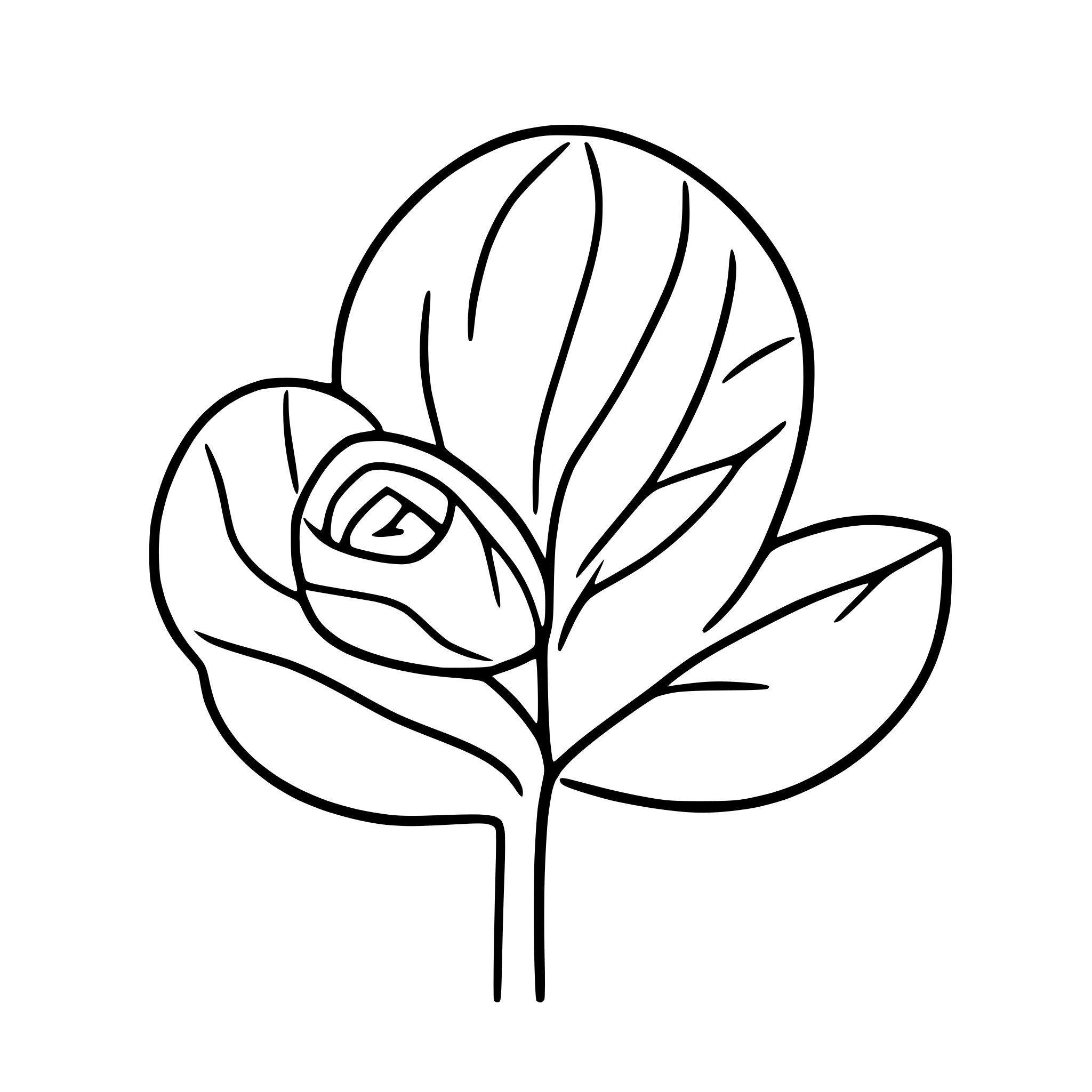 AI-generated SVG of 'Floral tattoo'