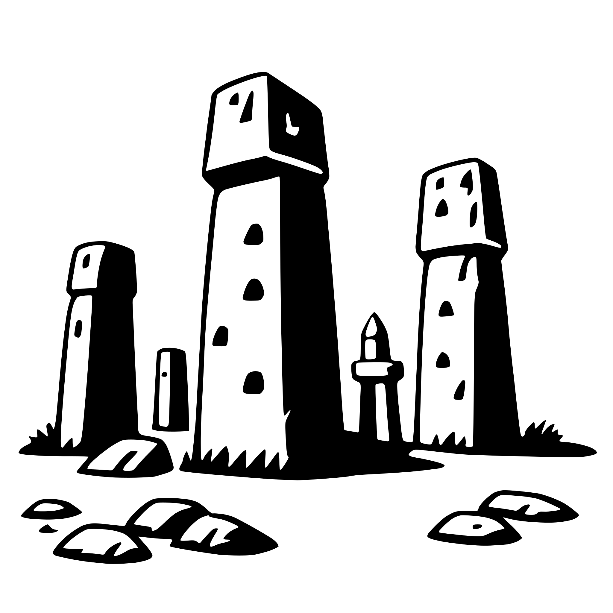 AI-generated SVG of 'stonehenge'
