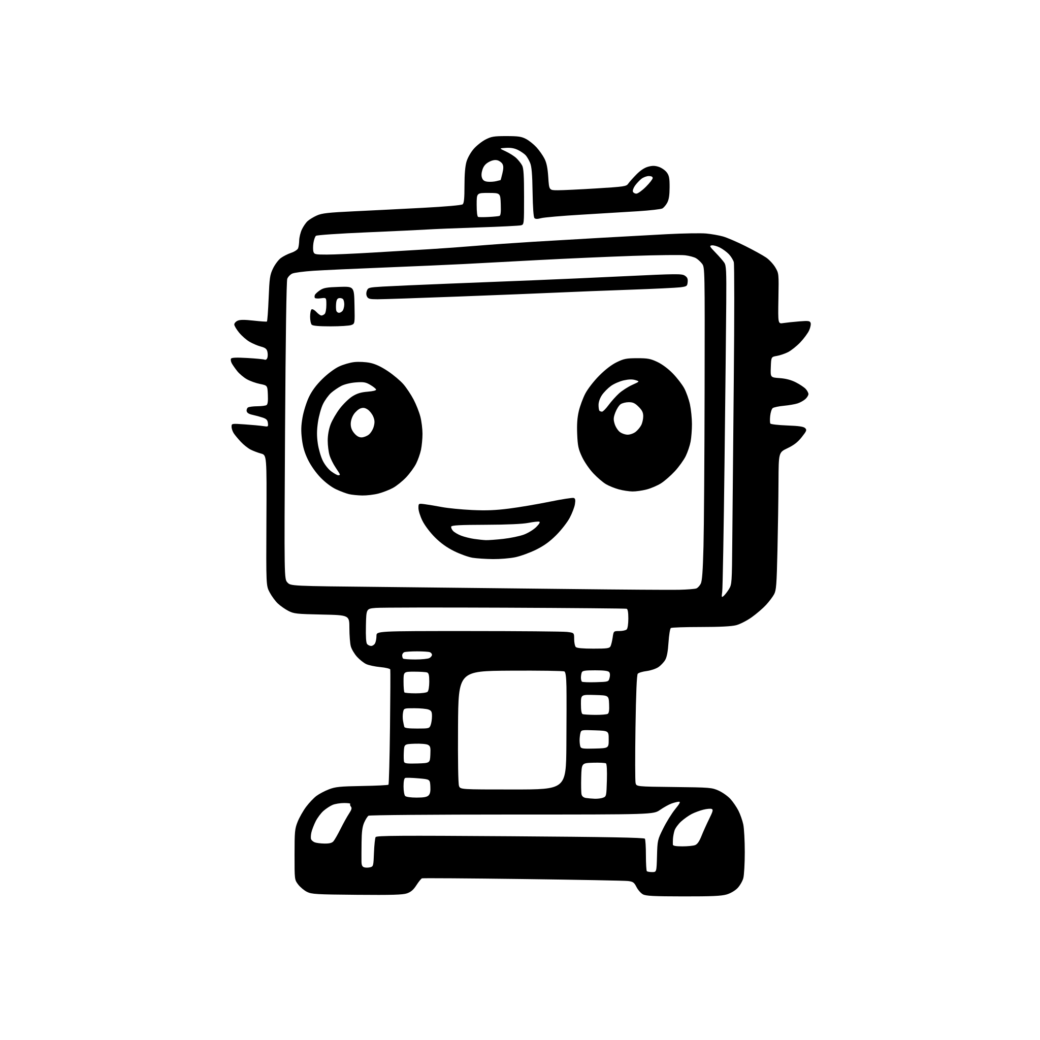 AI-generated SVG of a wood board robot icon