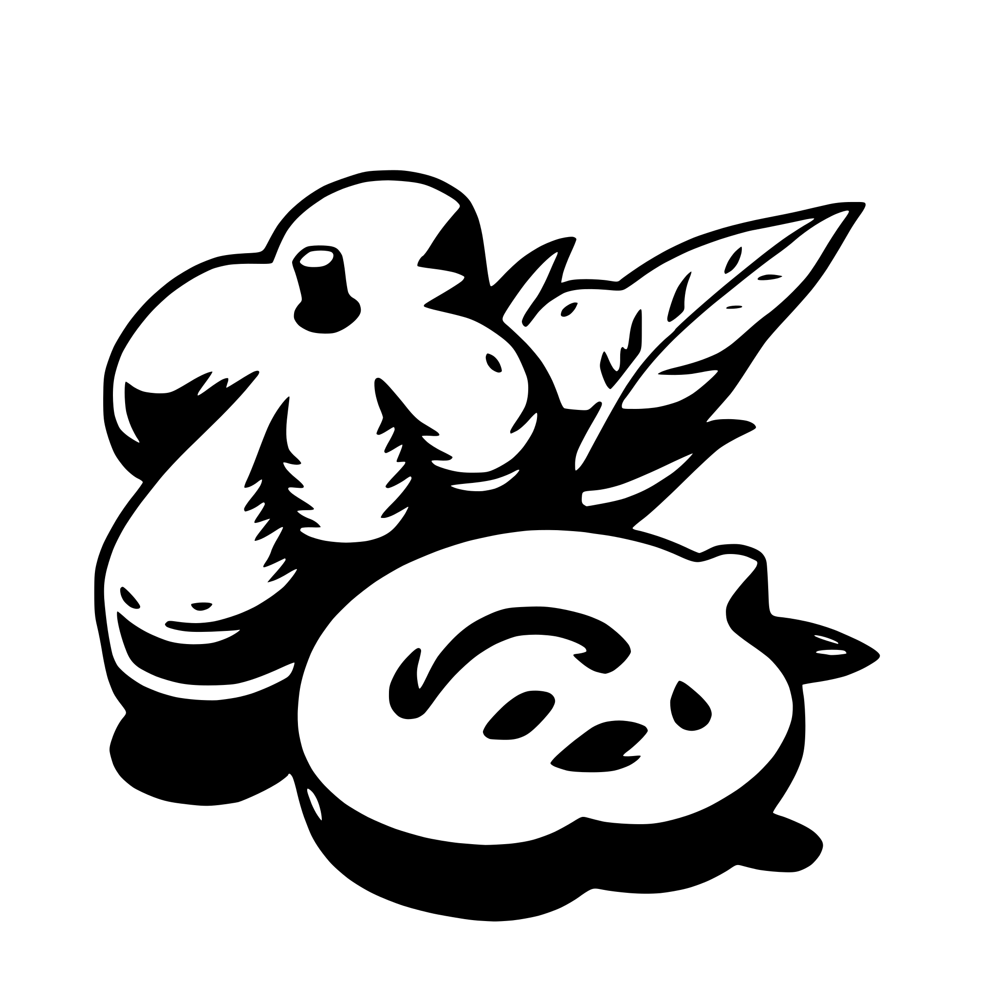 AI-generated SVG of a cashew