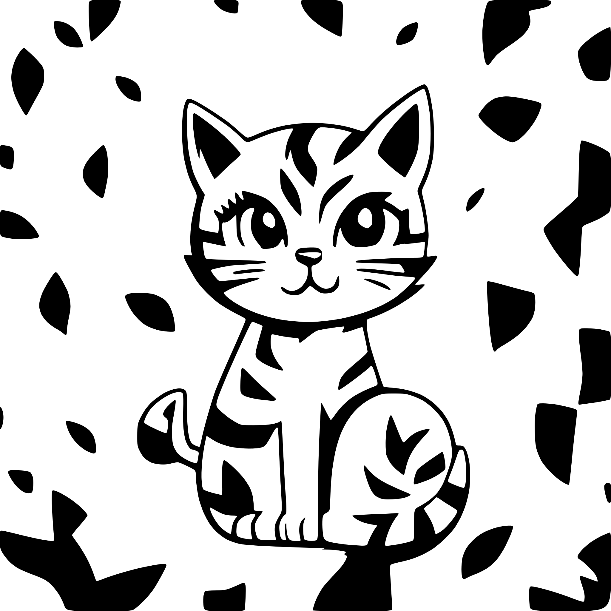 AI-generated SVG of 'Cat Christmas'