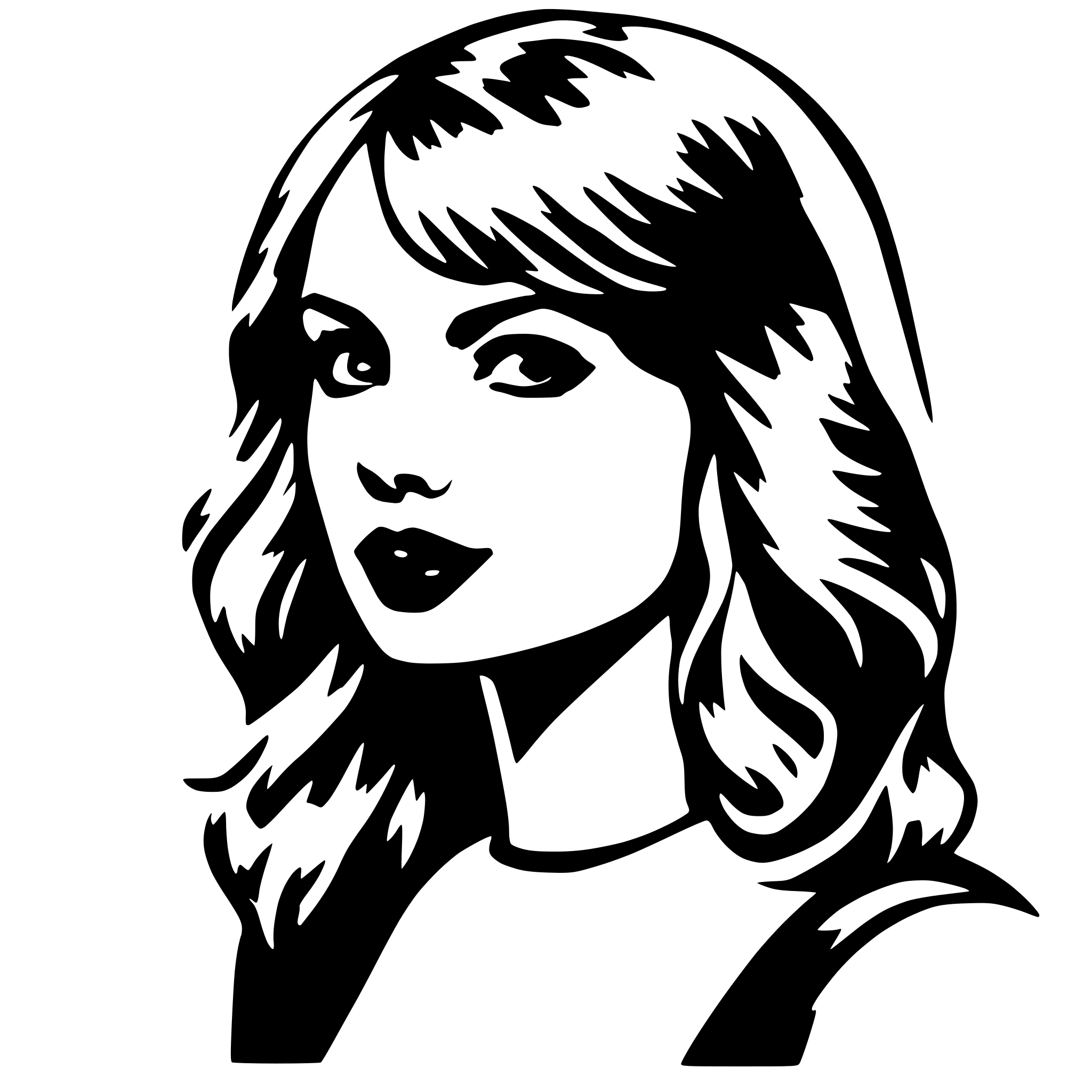 AI-generated SVG of a Taylor Swift