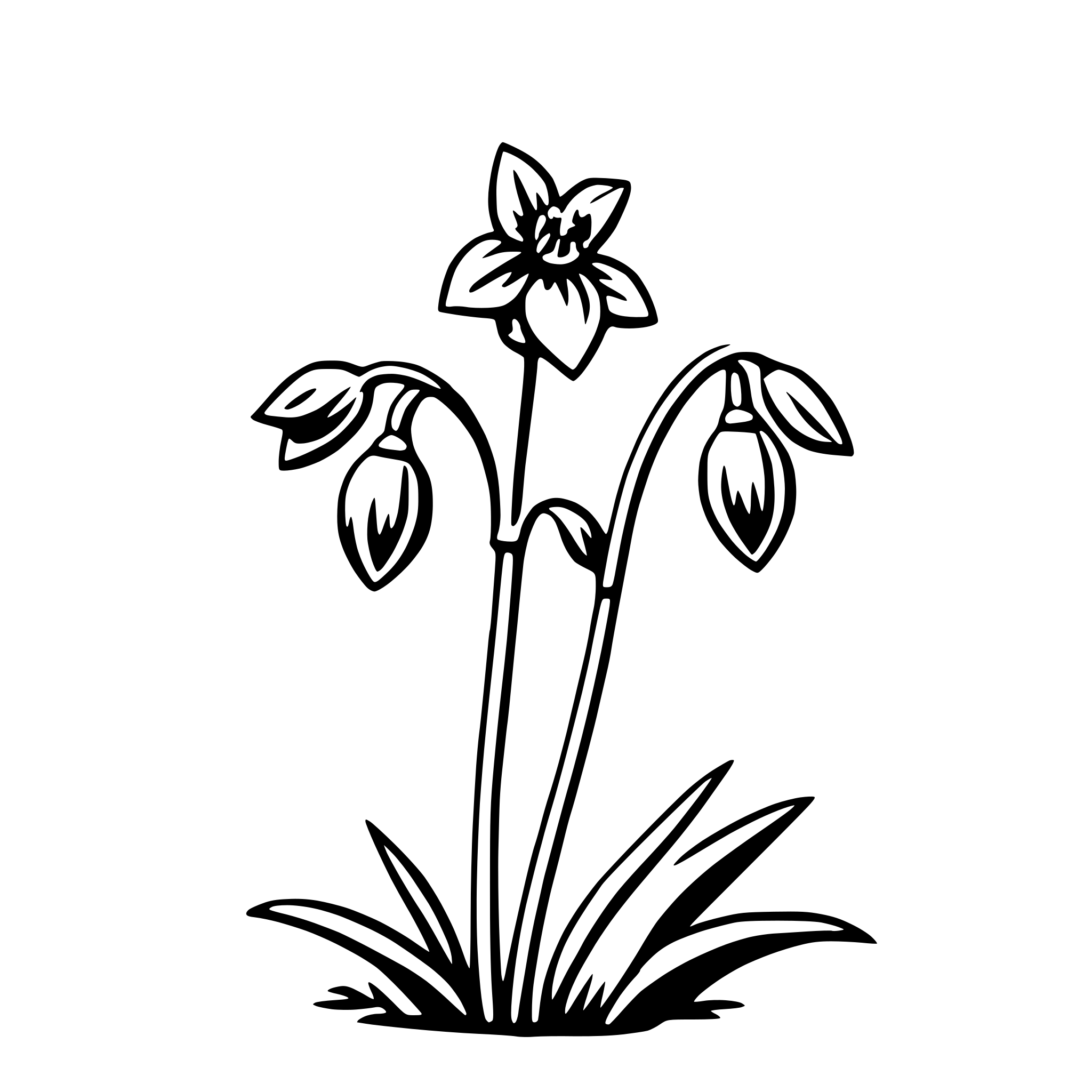 AI-generated SVG of a bluebell