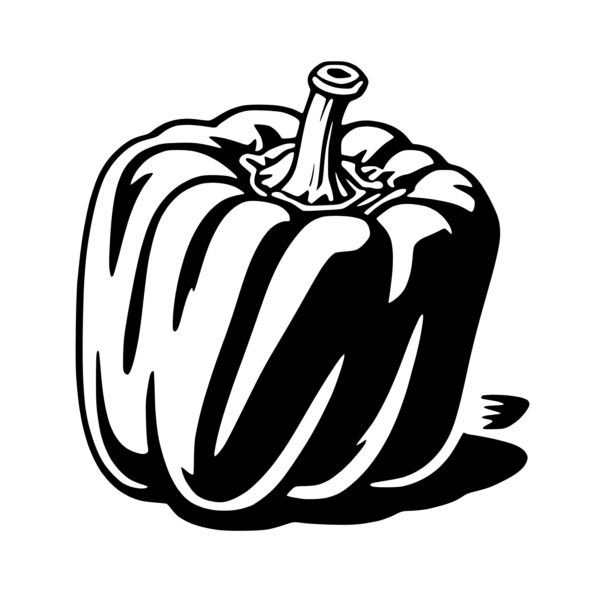 AI-generated SVG of a bell pepper