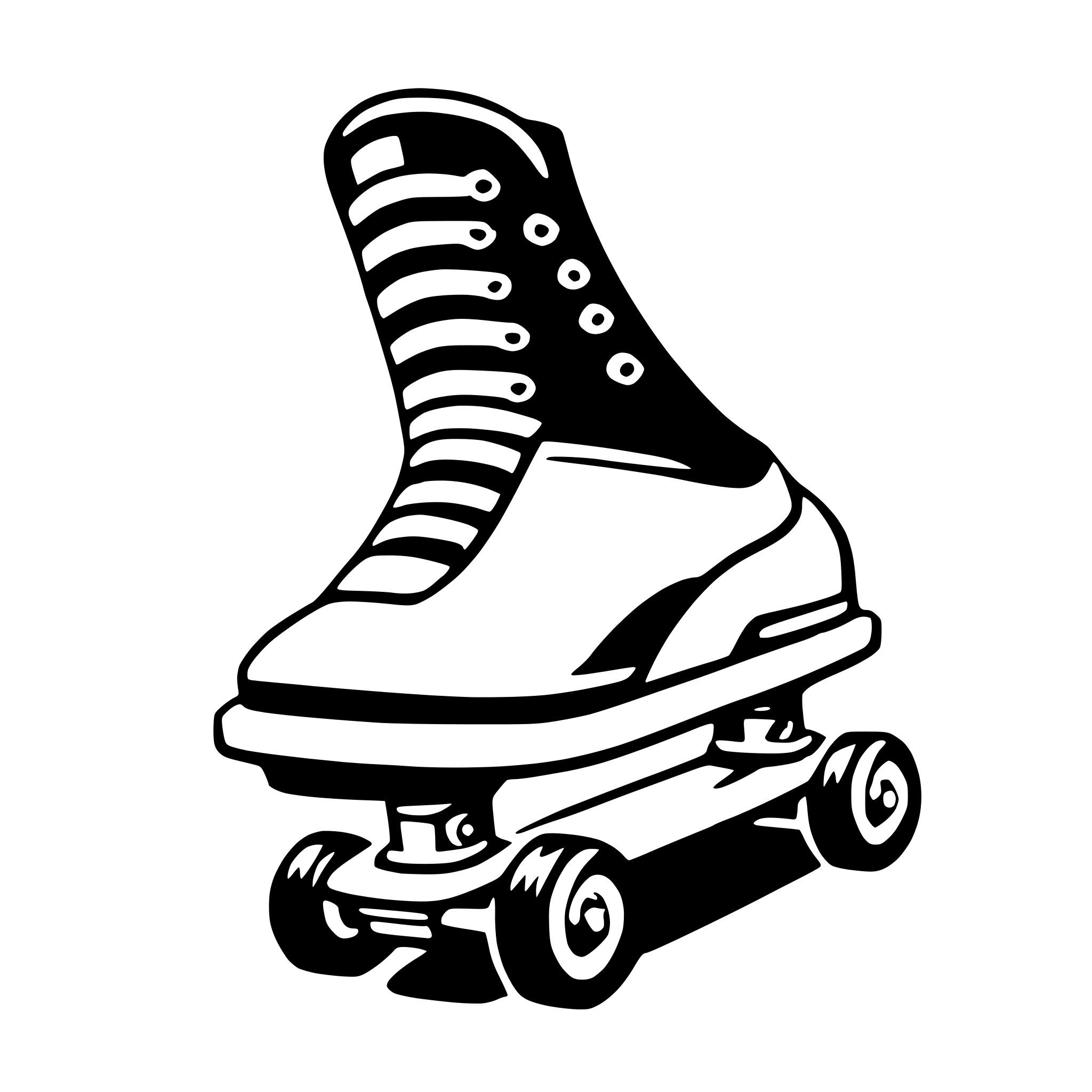 AI-generated SVG of a skate