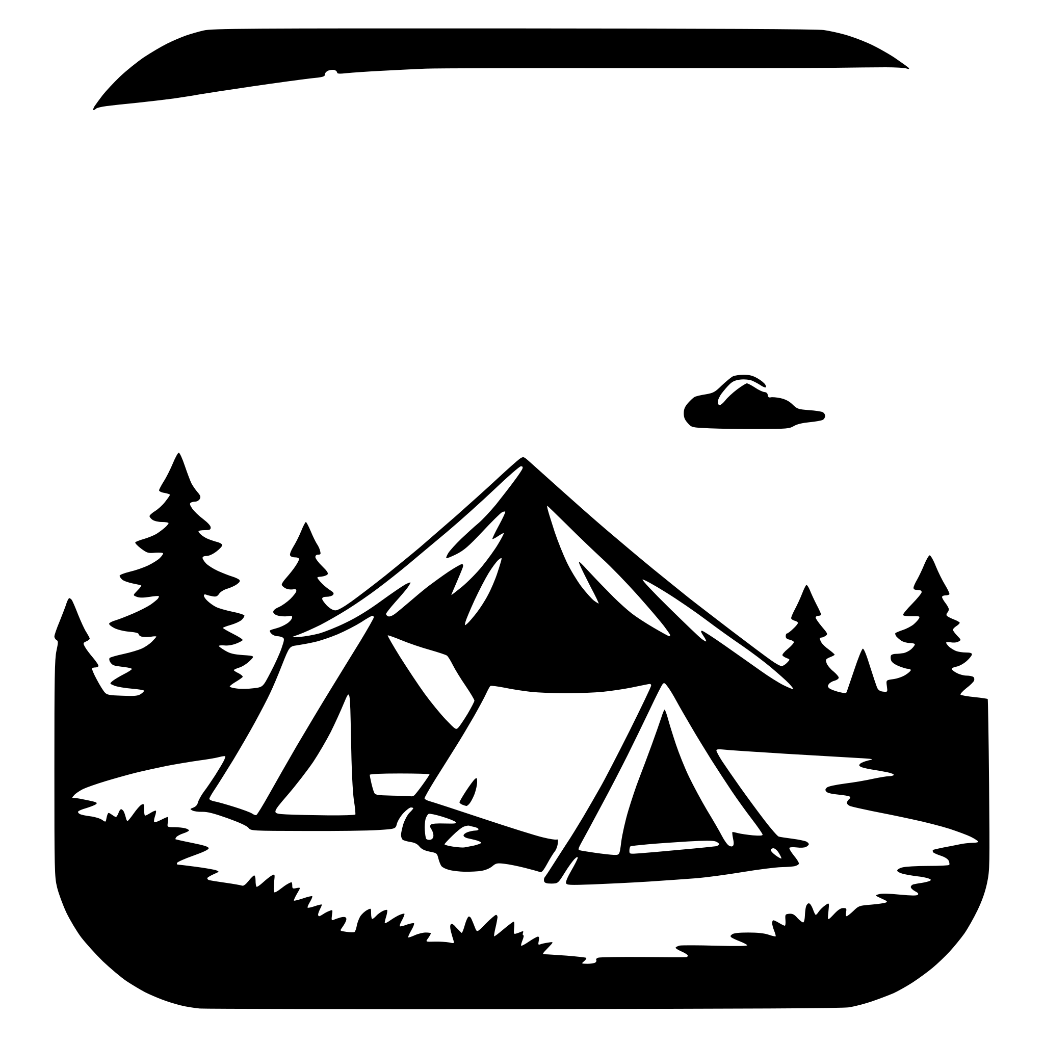 AI-generated SVG of 'camping under stars'