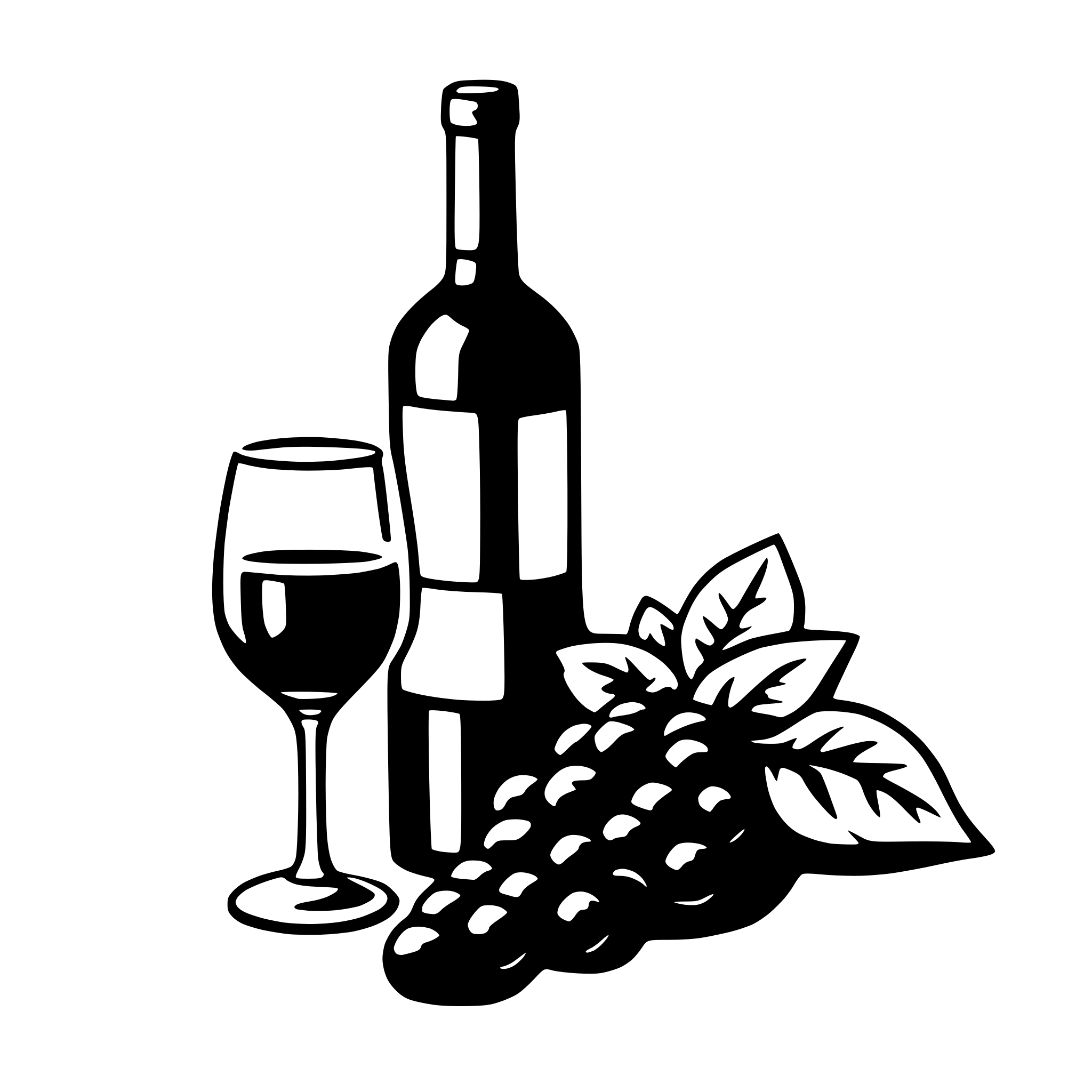 AI-generated SVG of a wine