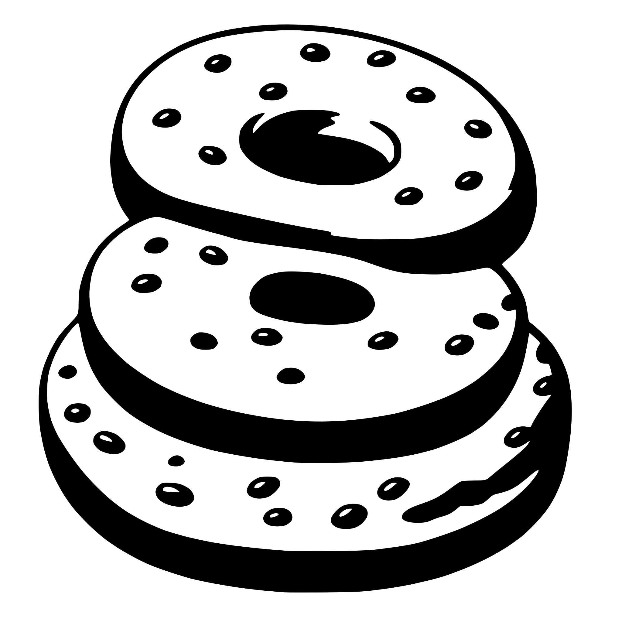 AI-generated SVG of 'bagel'