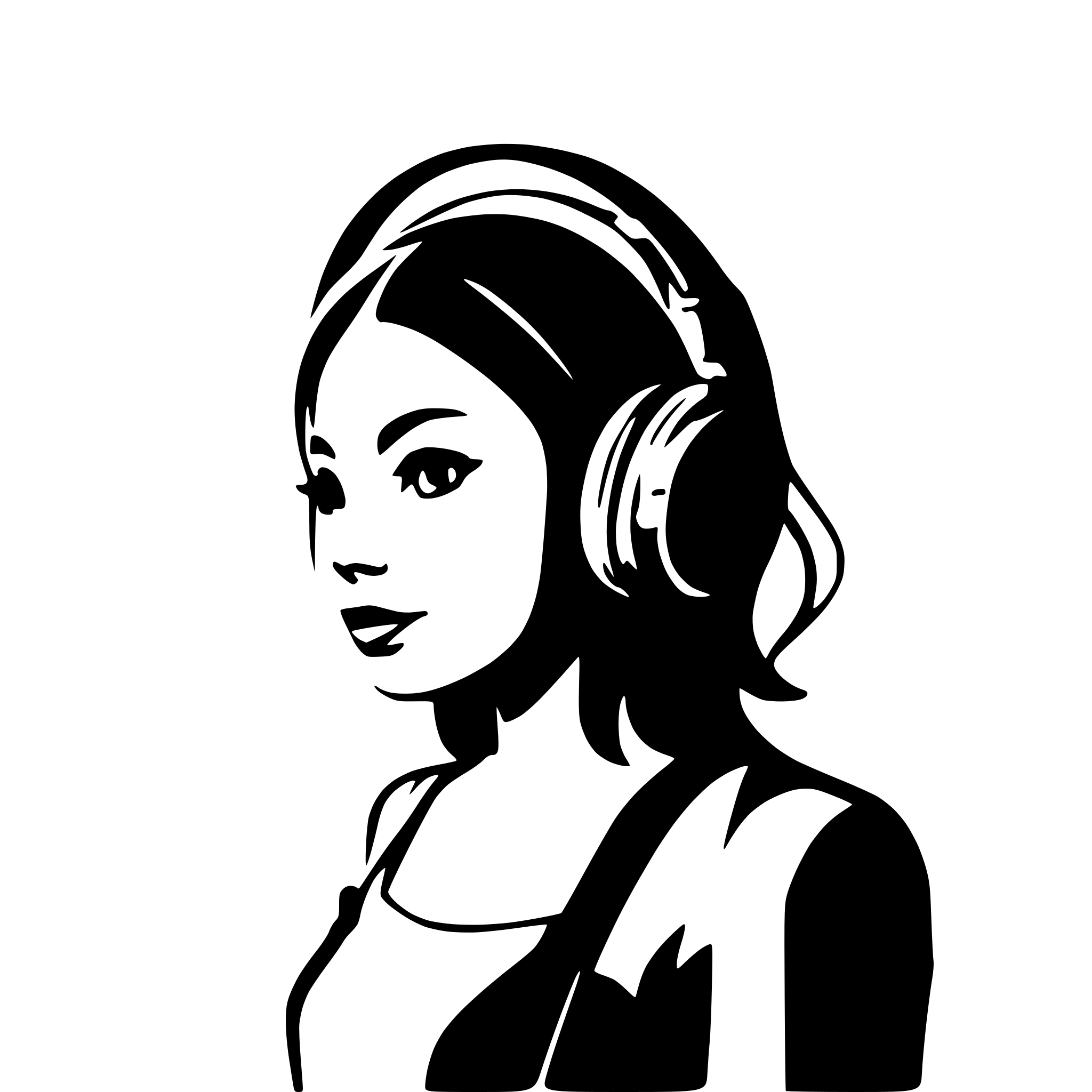 AI-generated SVG of 'headphone'