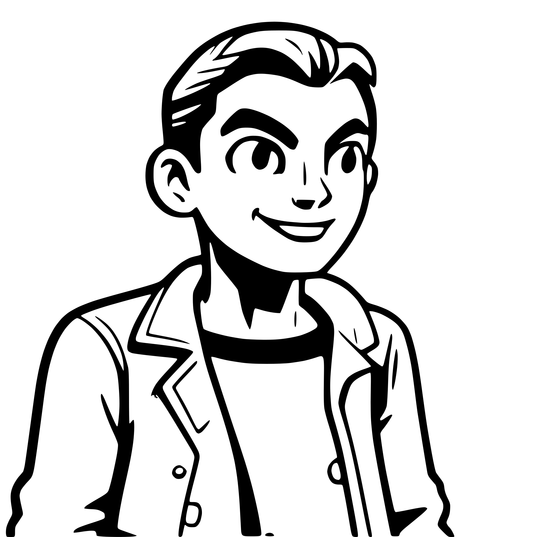 AI-generated SVG of a comic-book and pop-art style man looking shocked