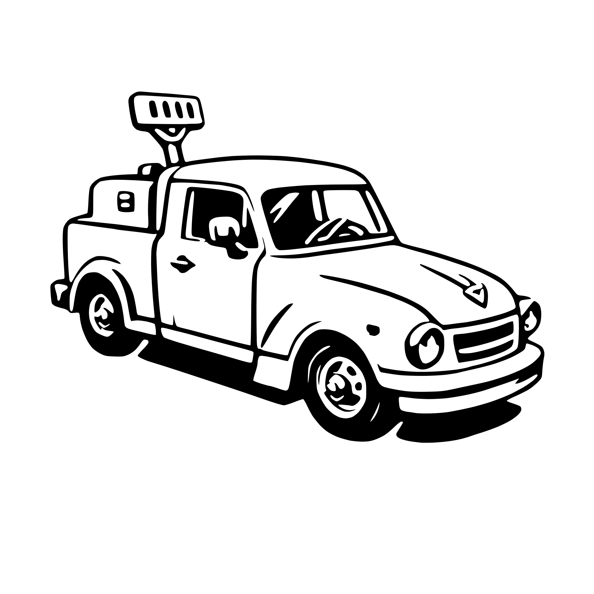 AI-generated SVG of a tow truck