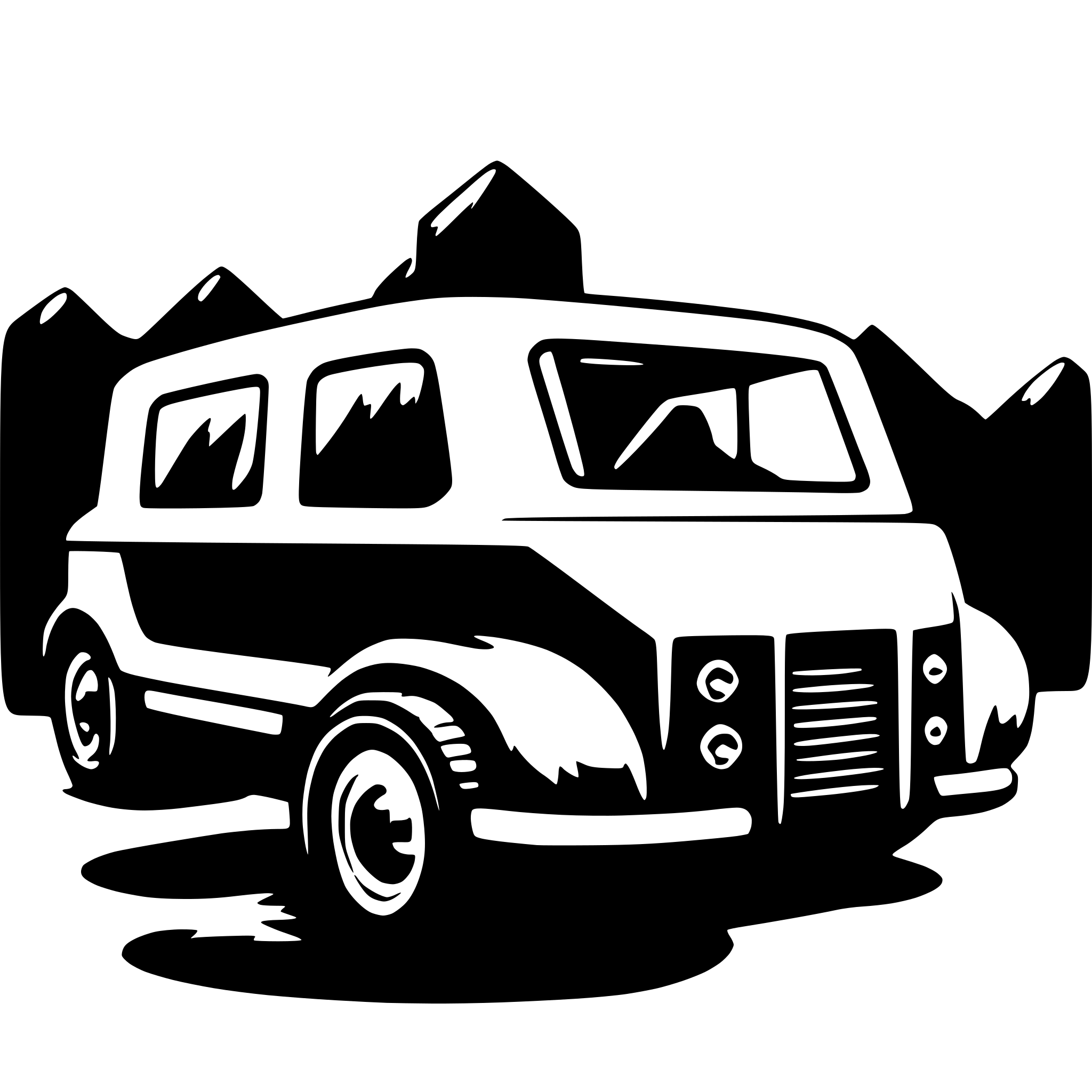 AI-generated SVG of 'minimal material like vehicle'