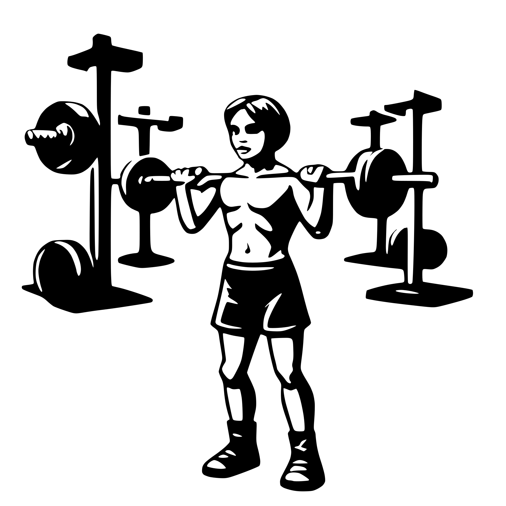 AI-generated SVG of 'crossfit'