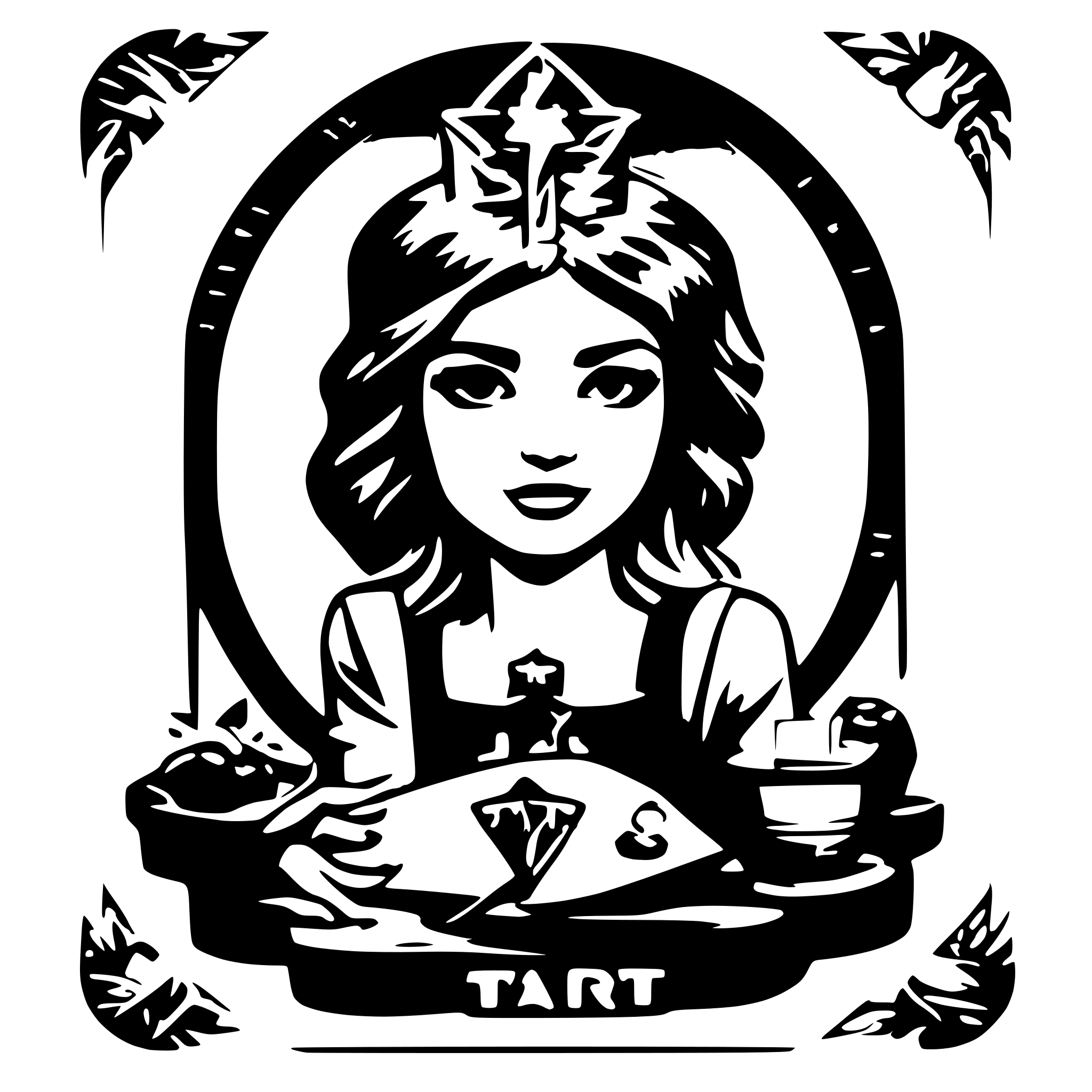 AI-generated SVG of a tarot