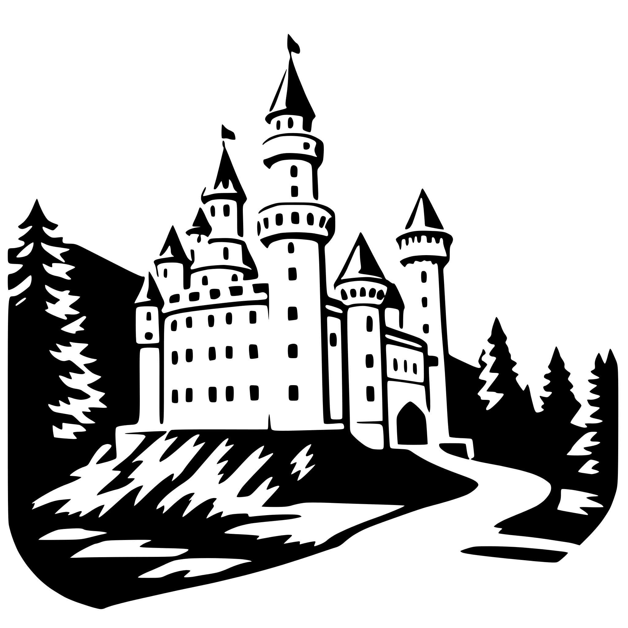 AI-generated SVG of 'neuschwanstein castle'