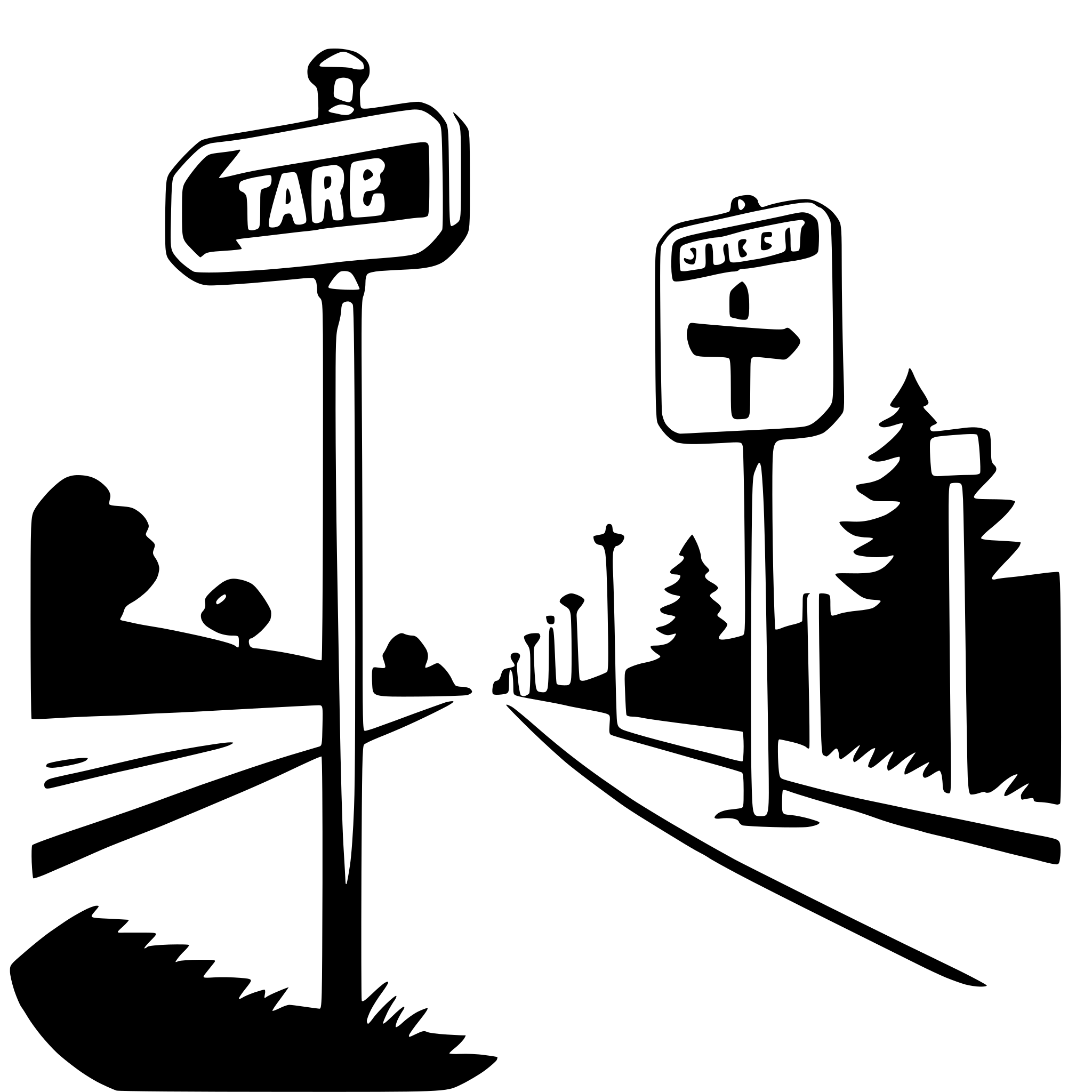 AI-generated SVG of a street sign