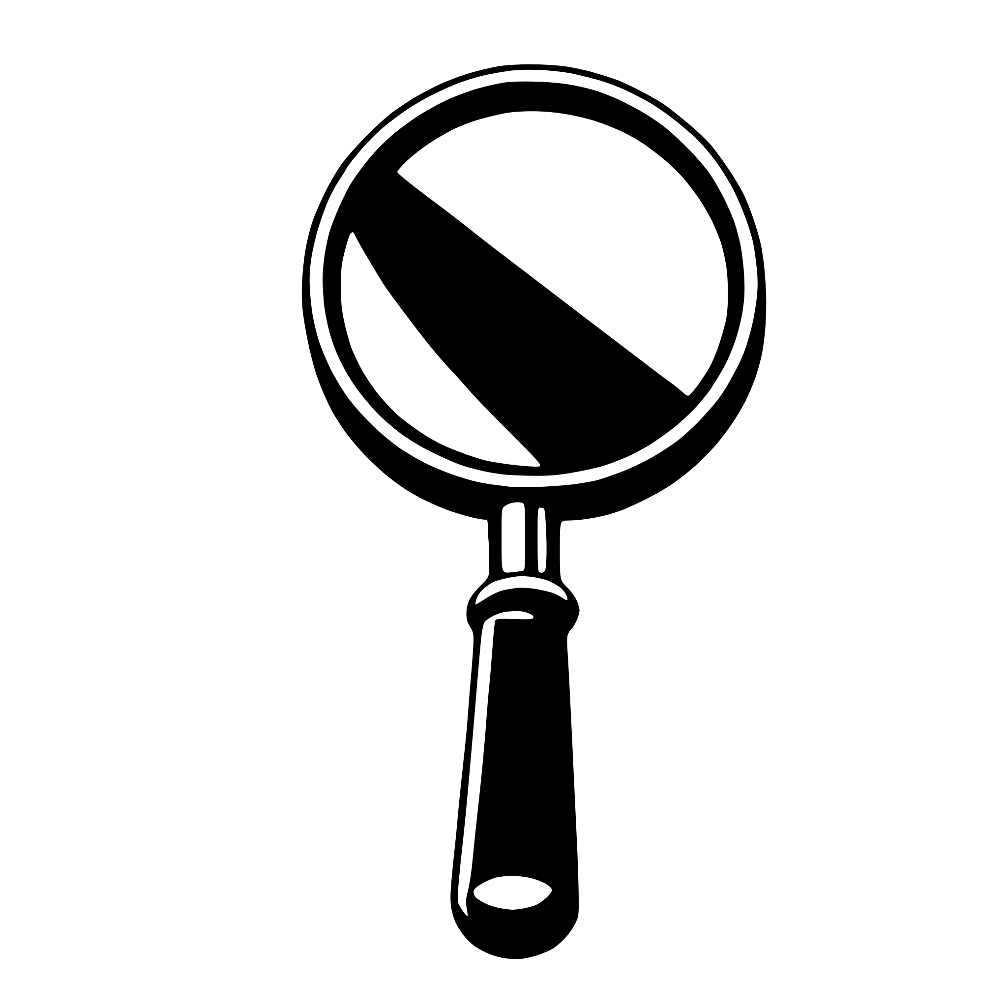 AI-generated SVG of 'magnifying glass'