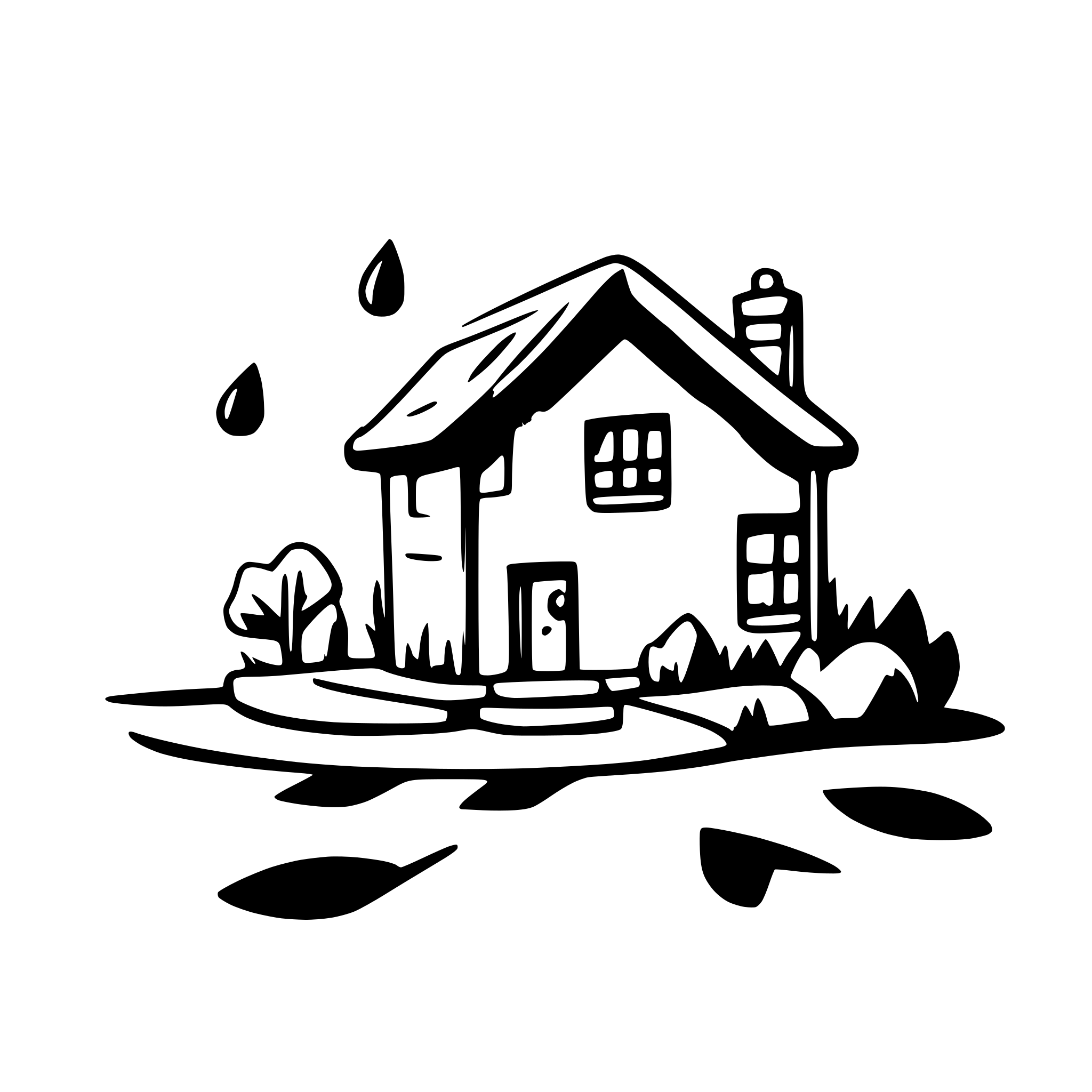 AI-generated SVG of a house