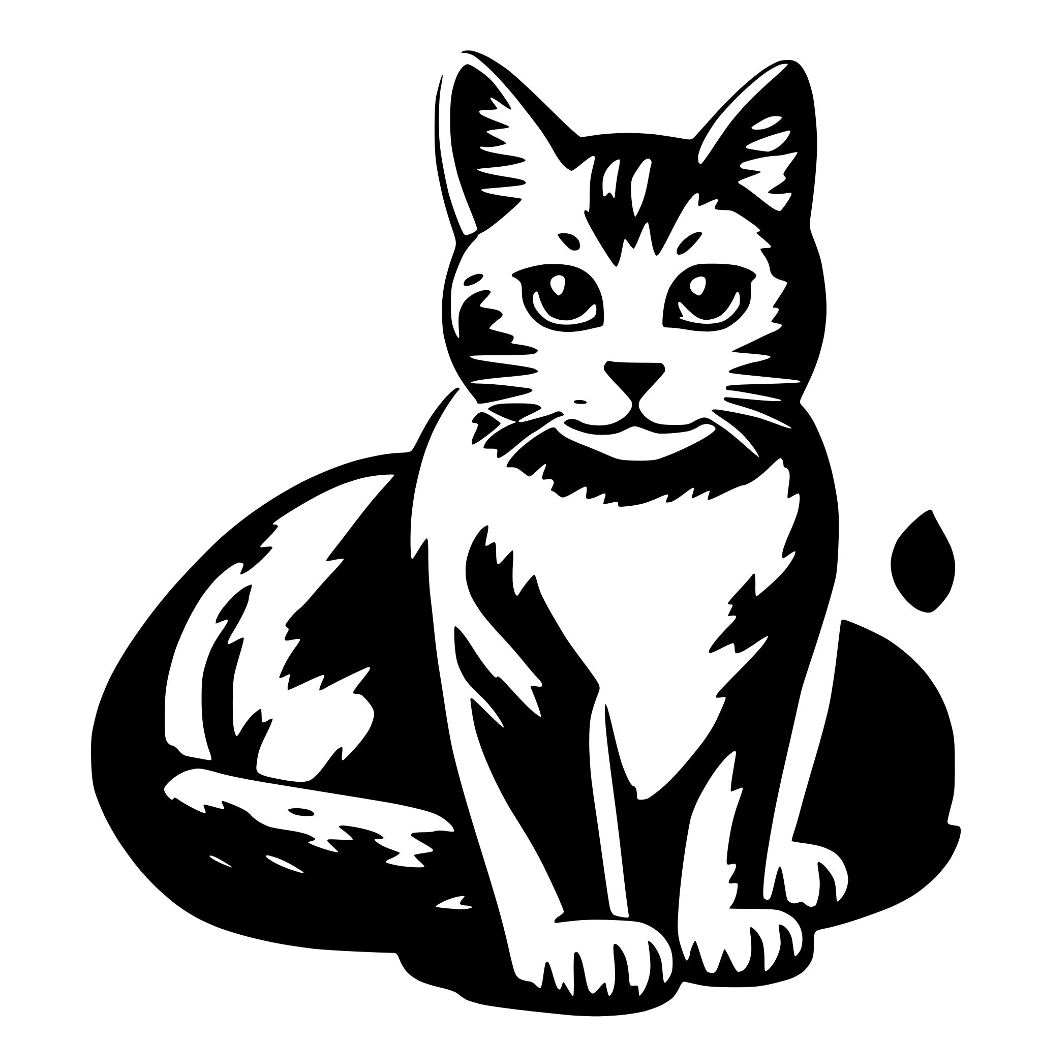 AI-generated SVG of a cat