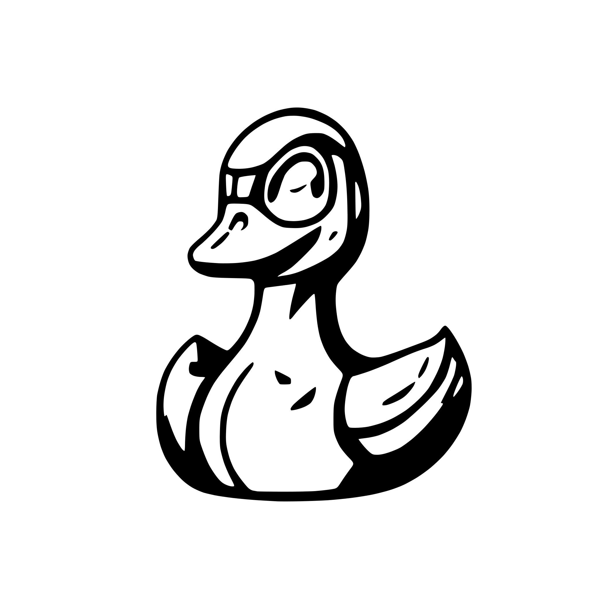 AI-generated SVG of a Nerdy duck
