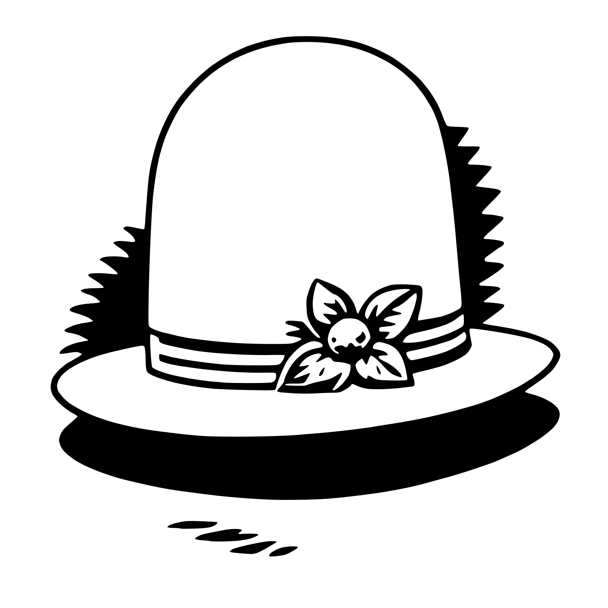 AI-generated SVG of a easter bonnet