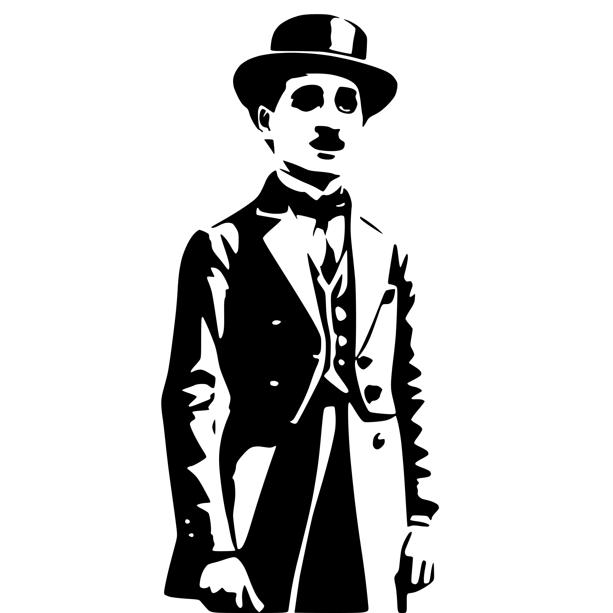 AI-generated SVG of 'Charlie Chaplin 1930s'