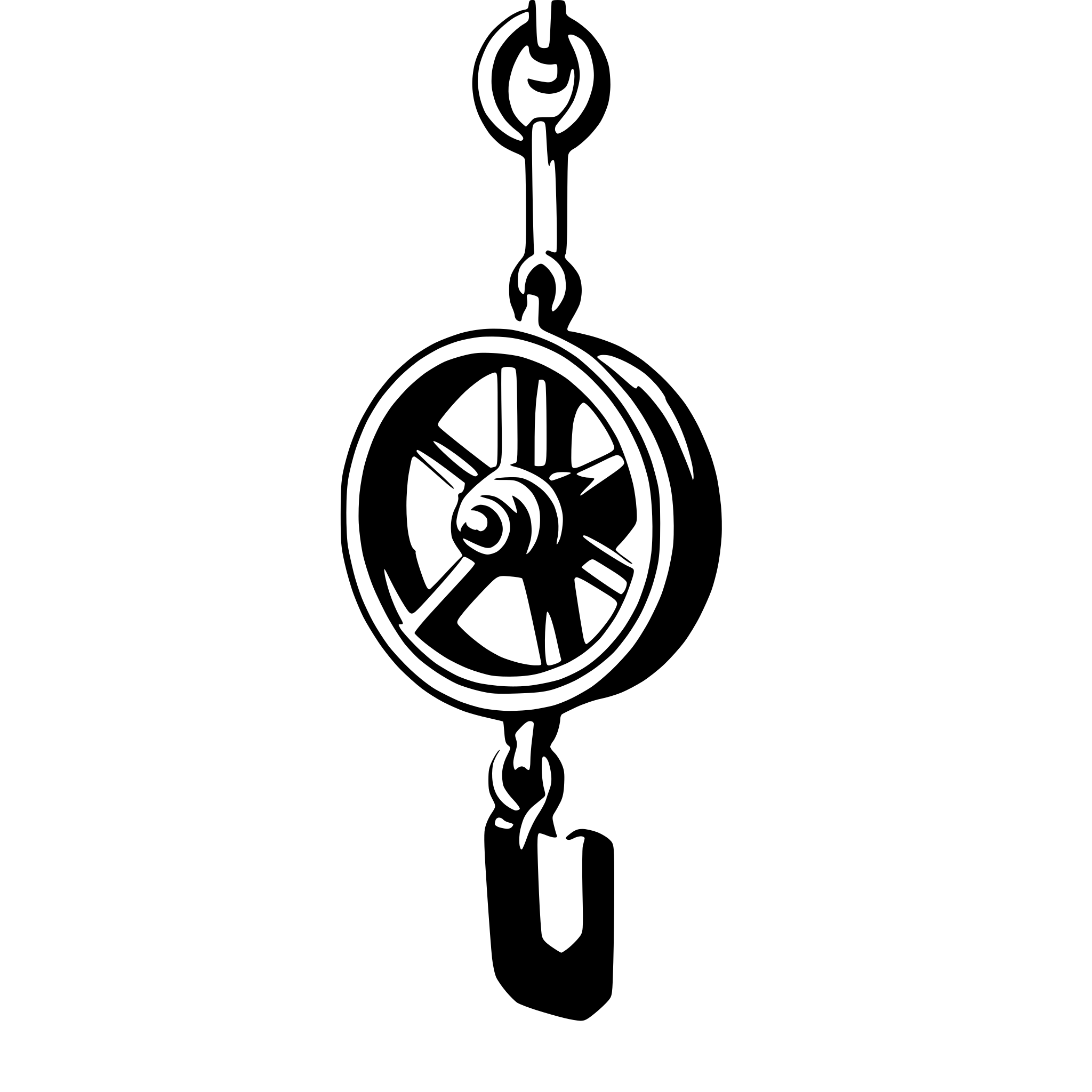 AI-generated SVG of a pully
