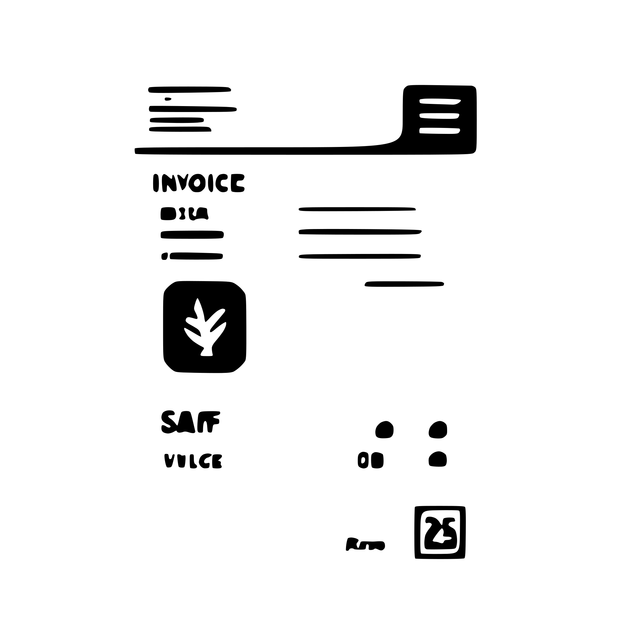 AI-generated SVG of a invoice