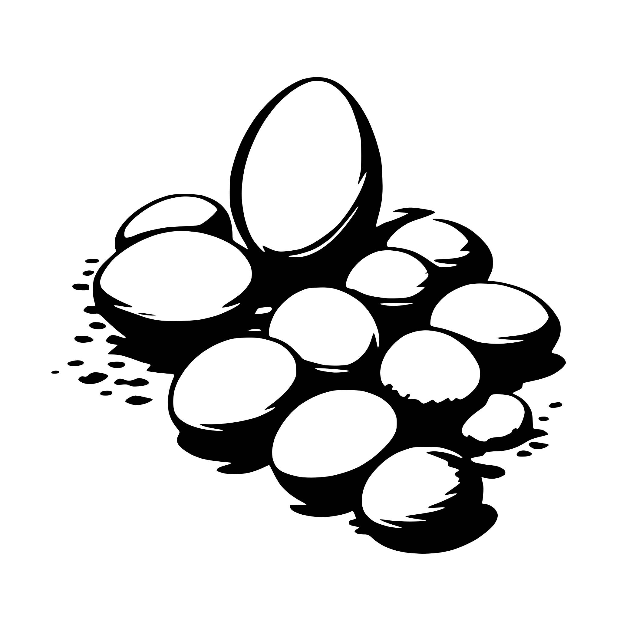 AI-generated SVG of 'scattered eggs'