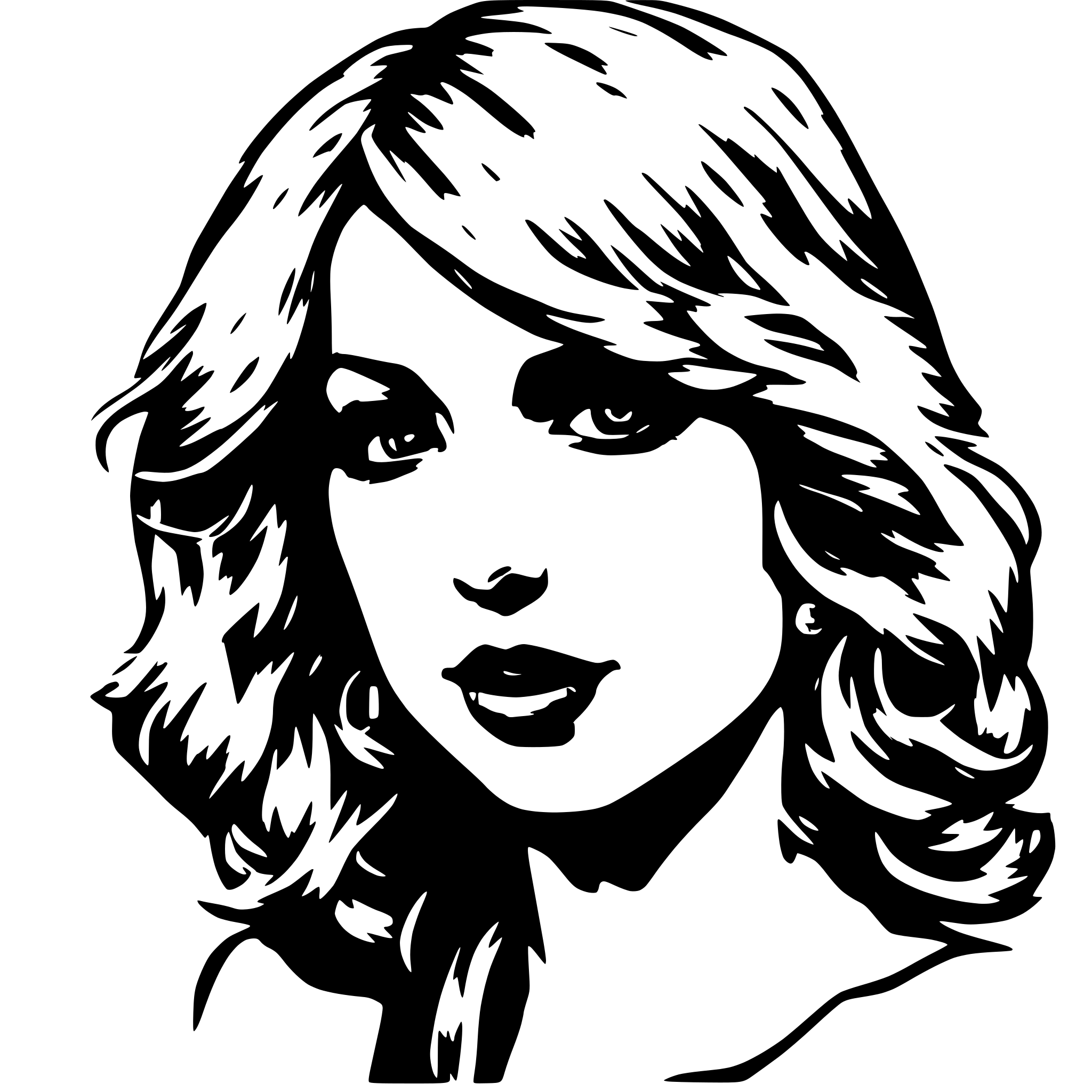 AI-generated SVG of 'Tayor Swift drool'