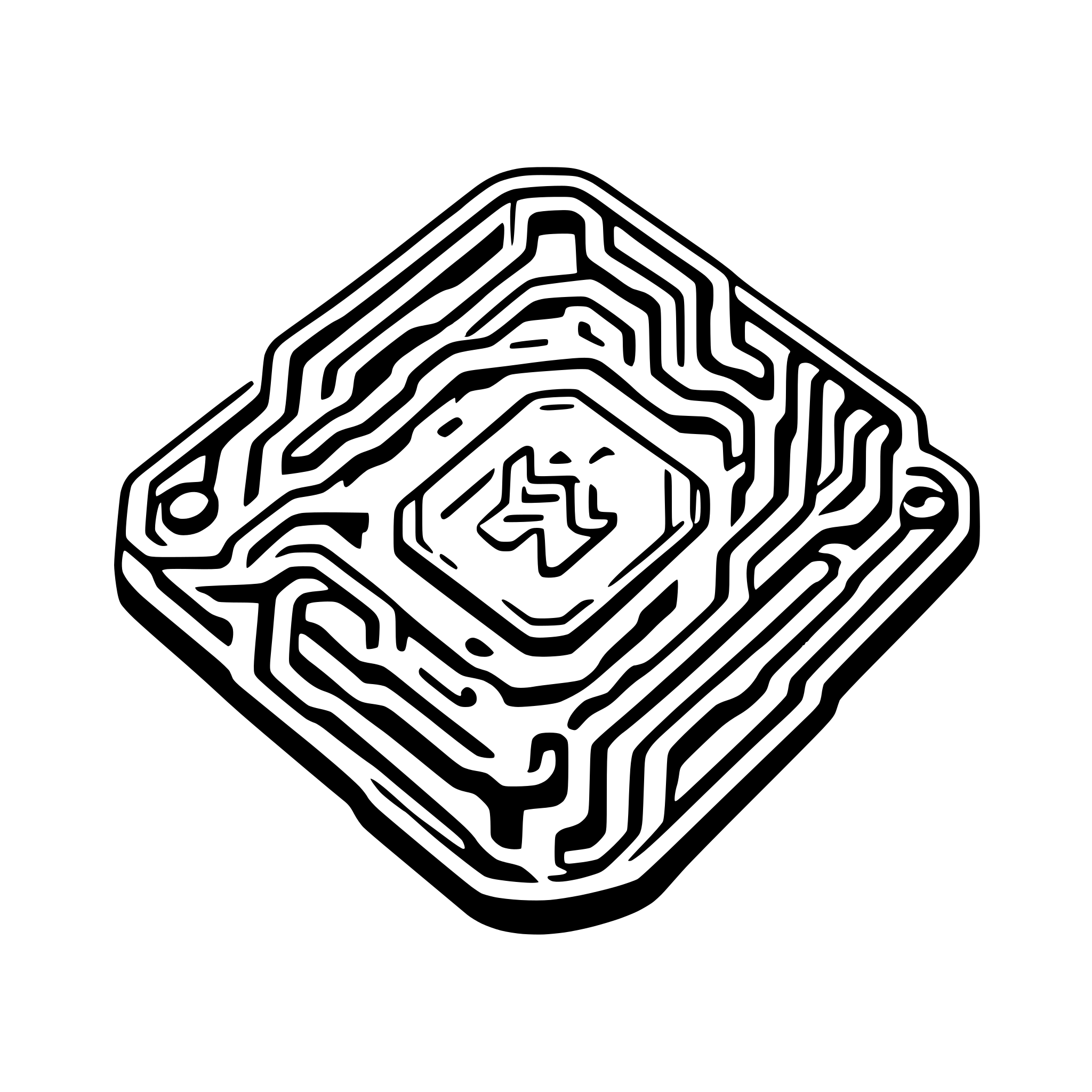 AI-generated SVG of 'intricate rectangular microchip circuit'