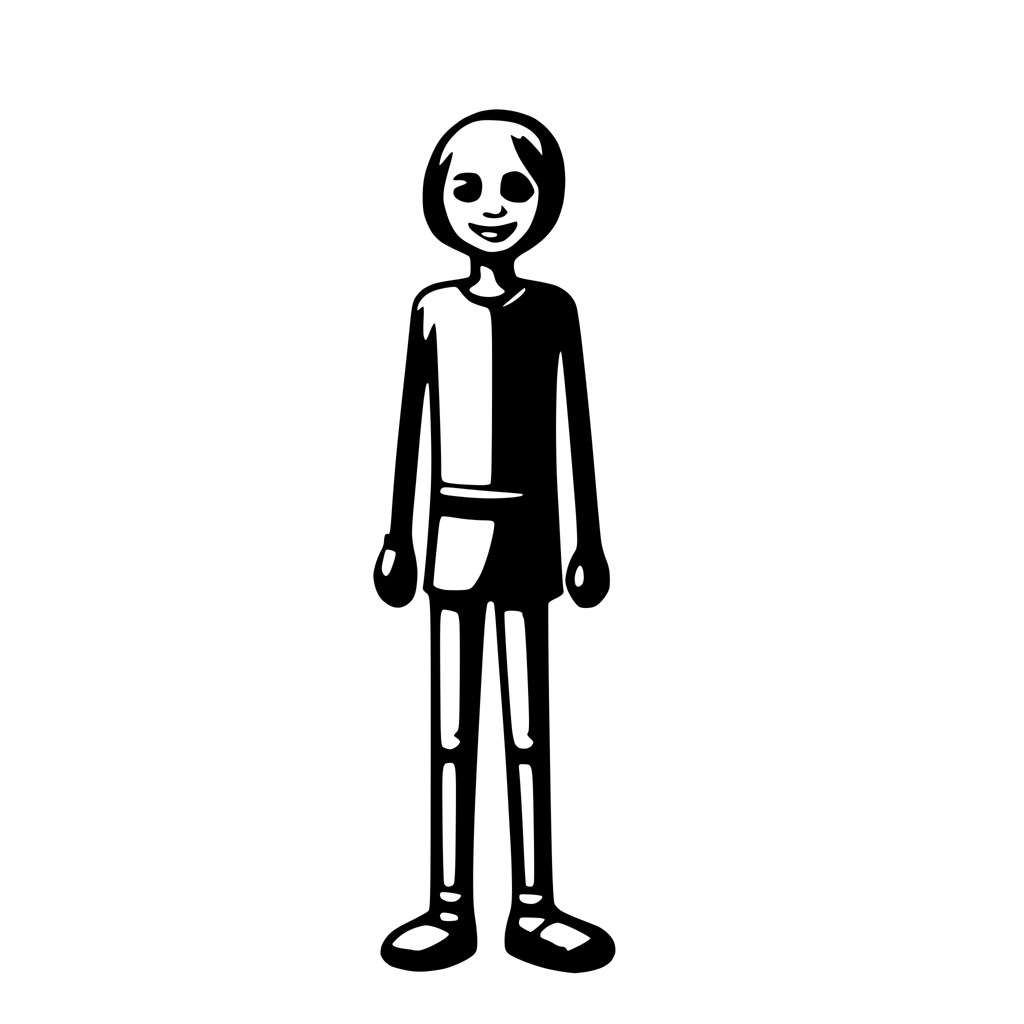 AI-generated SVG of a Simple stick figure person