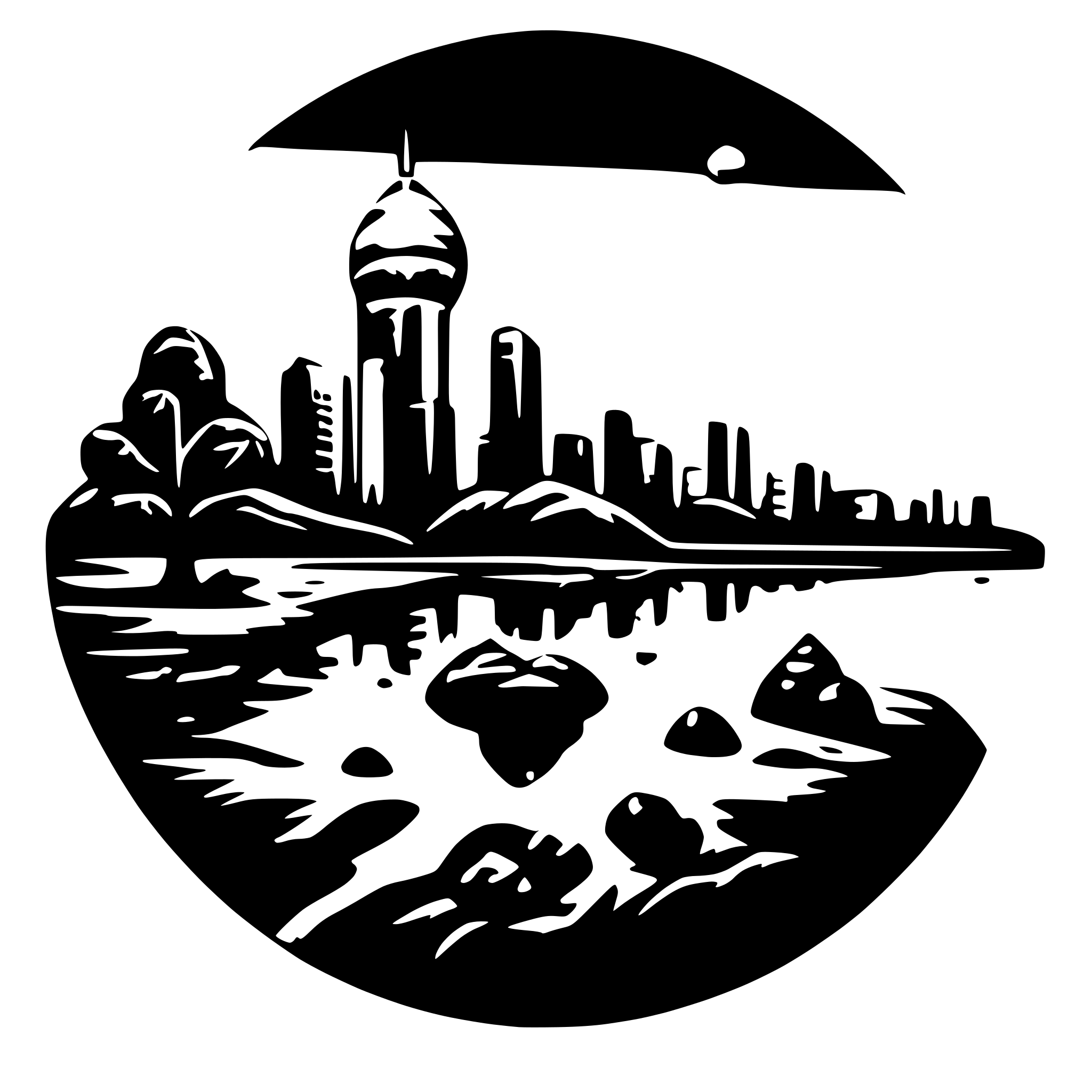 AI-generated SVG of a controlled earth