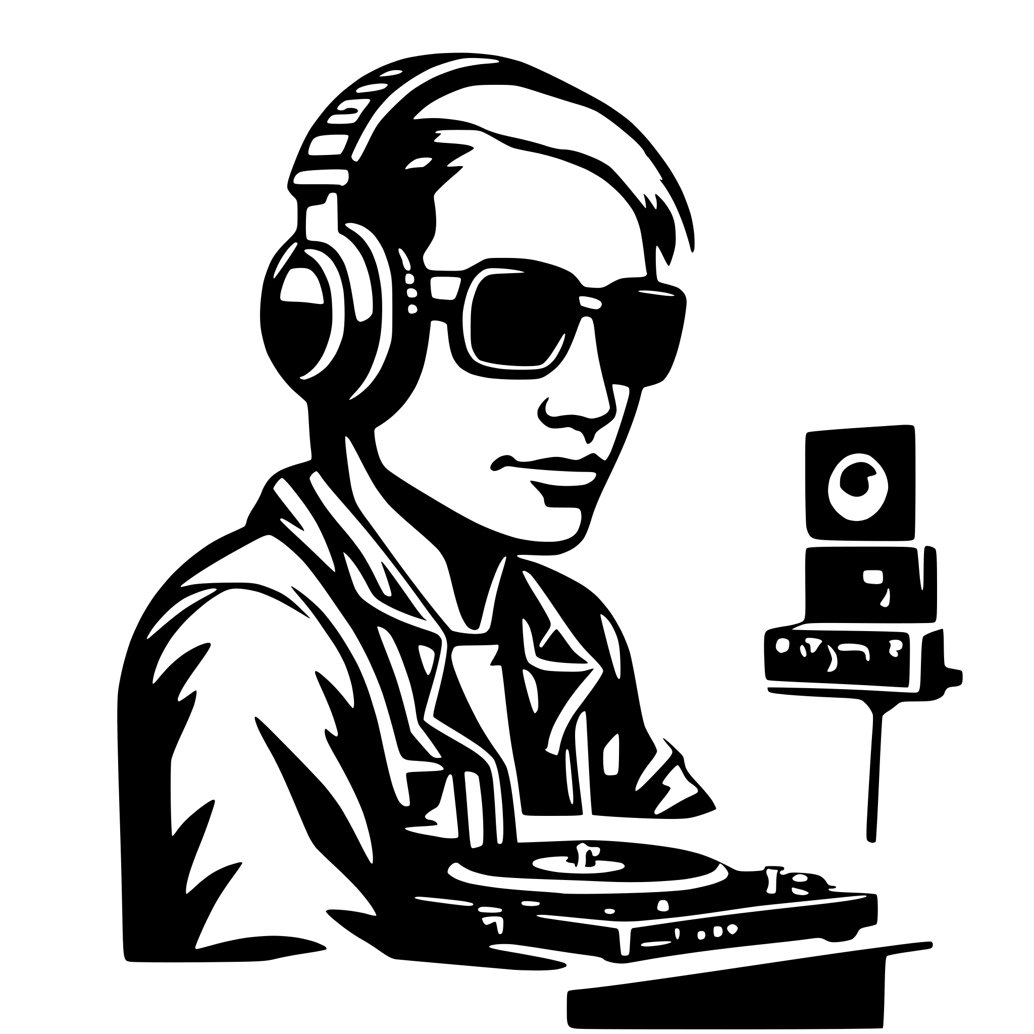 AI-generated SVG of 'Dj squared'