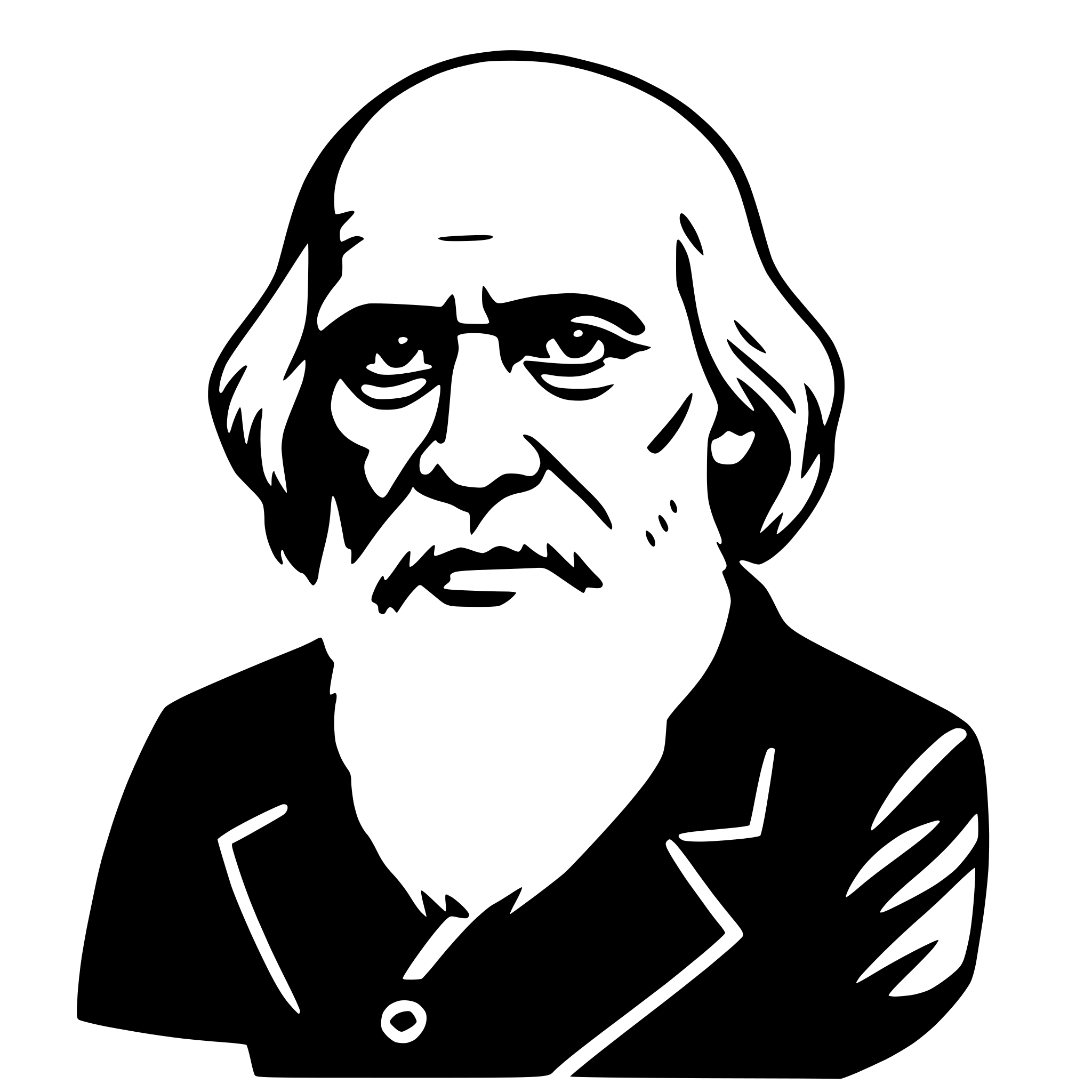 AI-generated SVG of 'charles darwin'