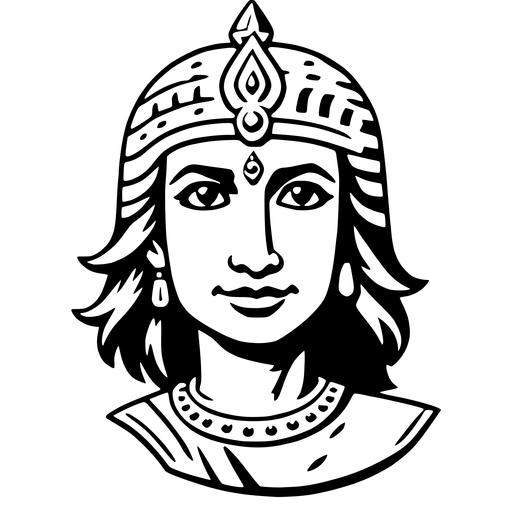 AI-generated SVG of a vishnu