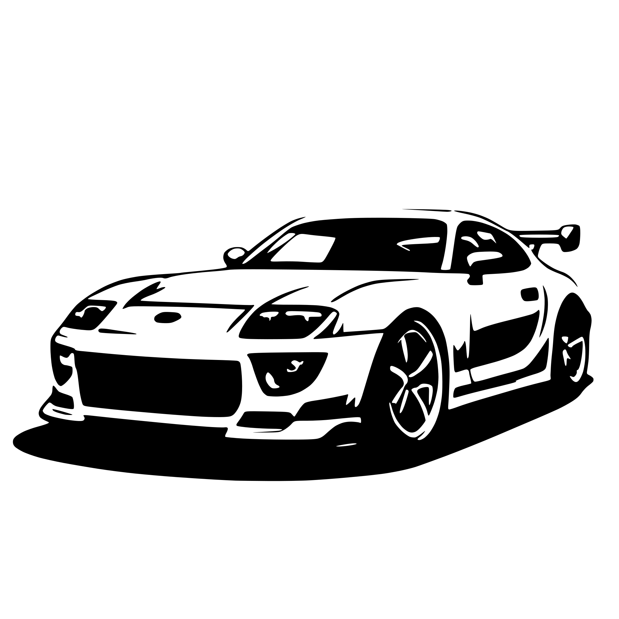 AI-generated SVG of 'toyota supra'