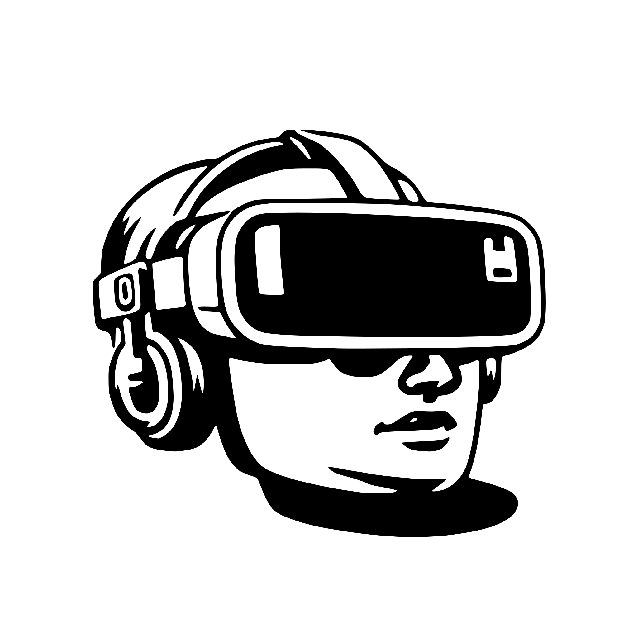 AI-generated SVG of a vr headset