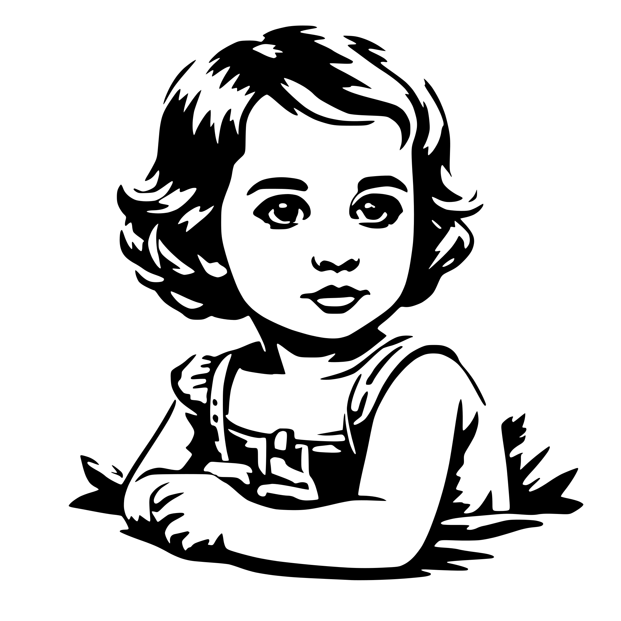 AI-generated SVG of a baby