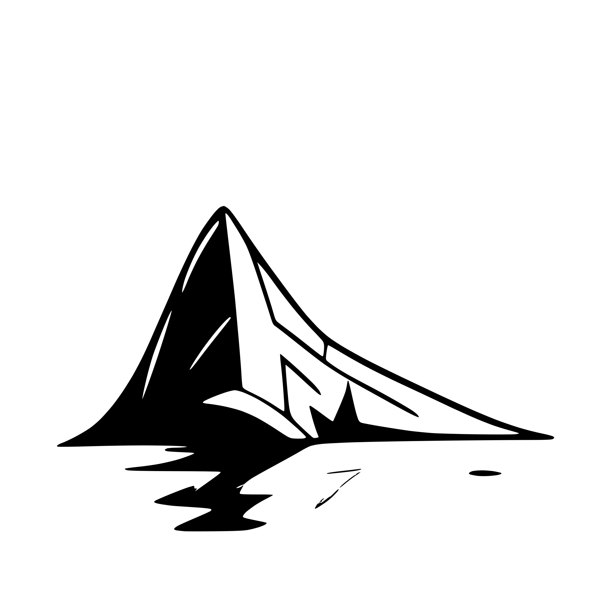 AI-generated SVG of a Shark fin protruded over water