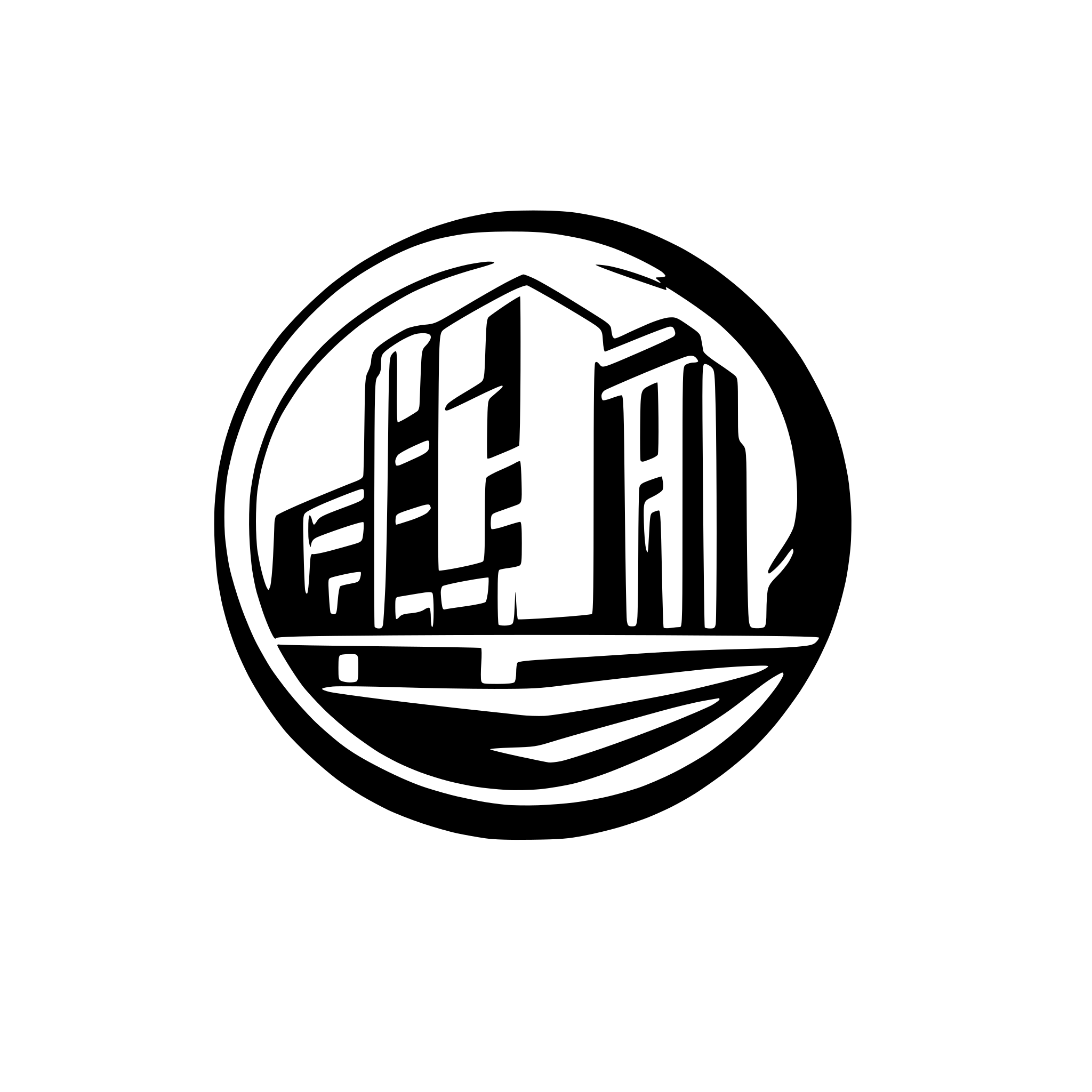 AI-generated SVG of a brutalist style construction  orange logo