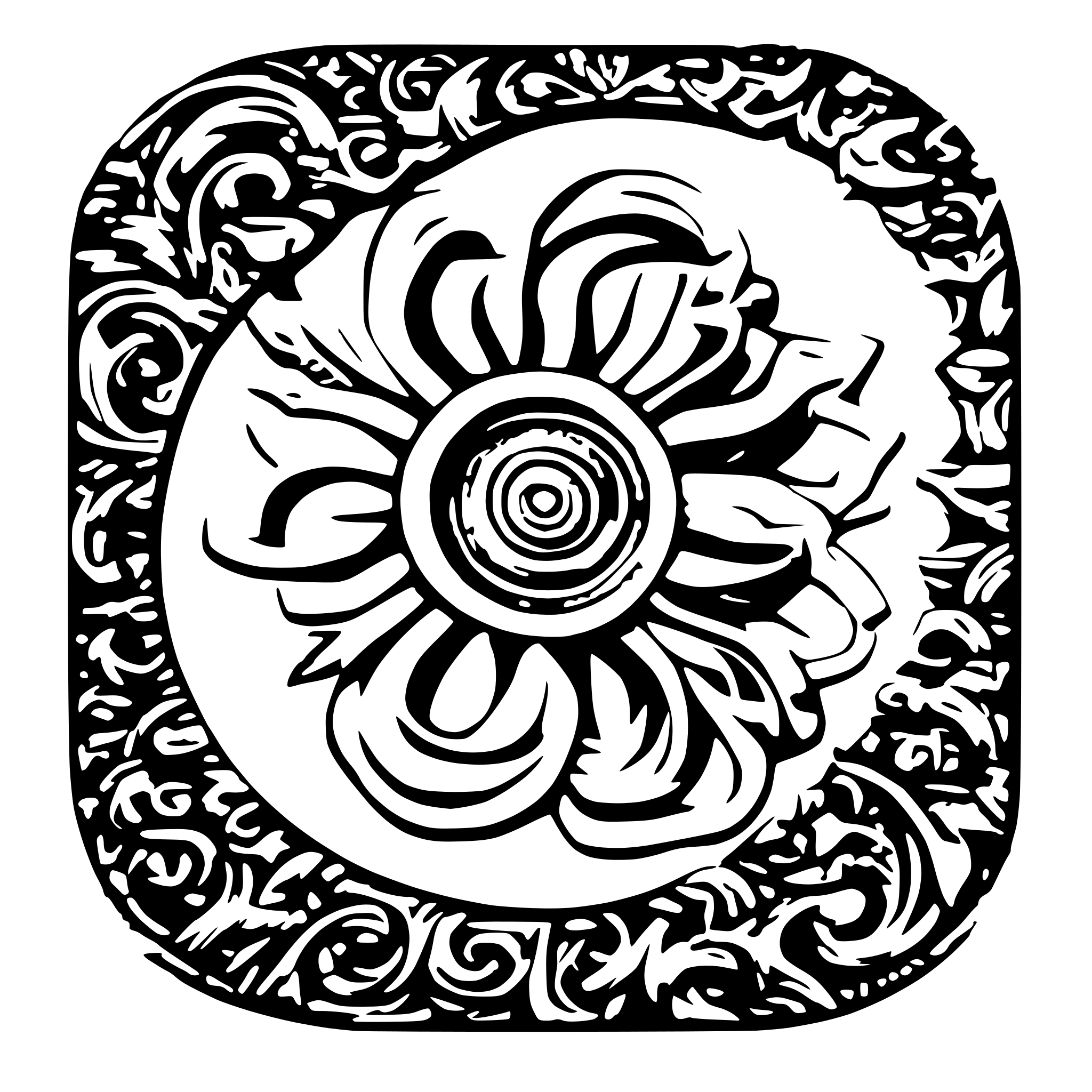 AI-generated SVG of 'very detailed gold neklace'