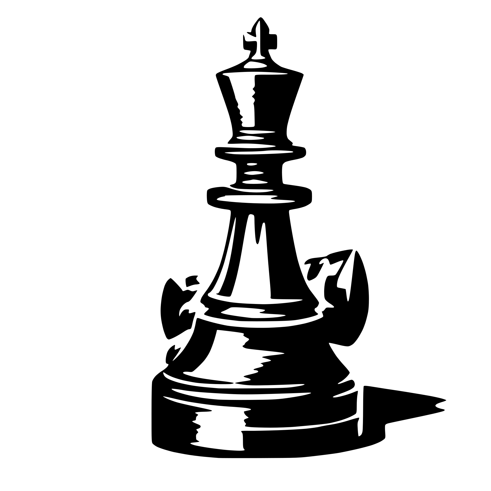 AI-generated SVG of a a queen chess piece