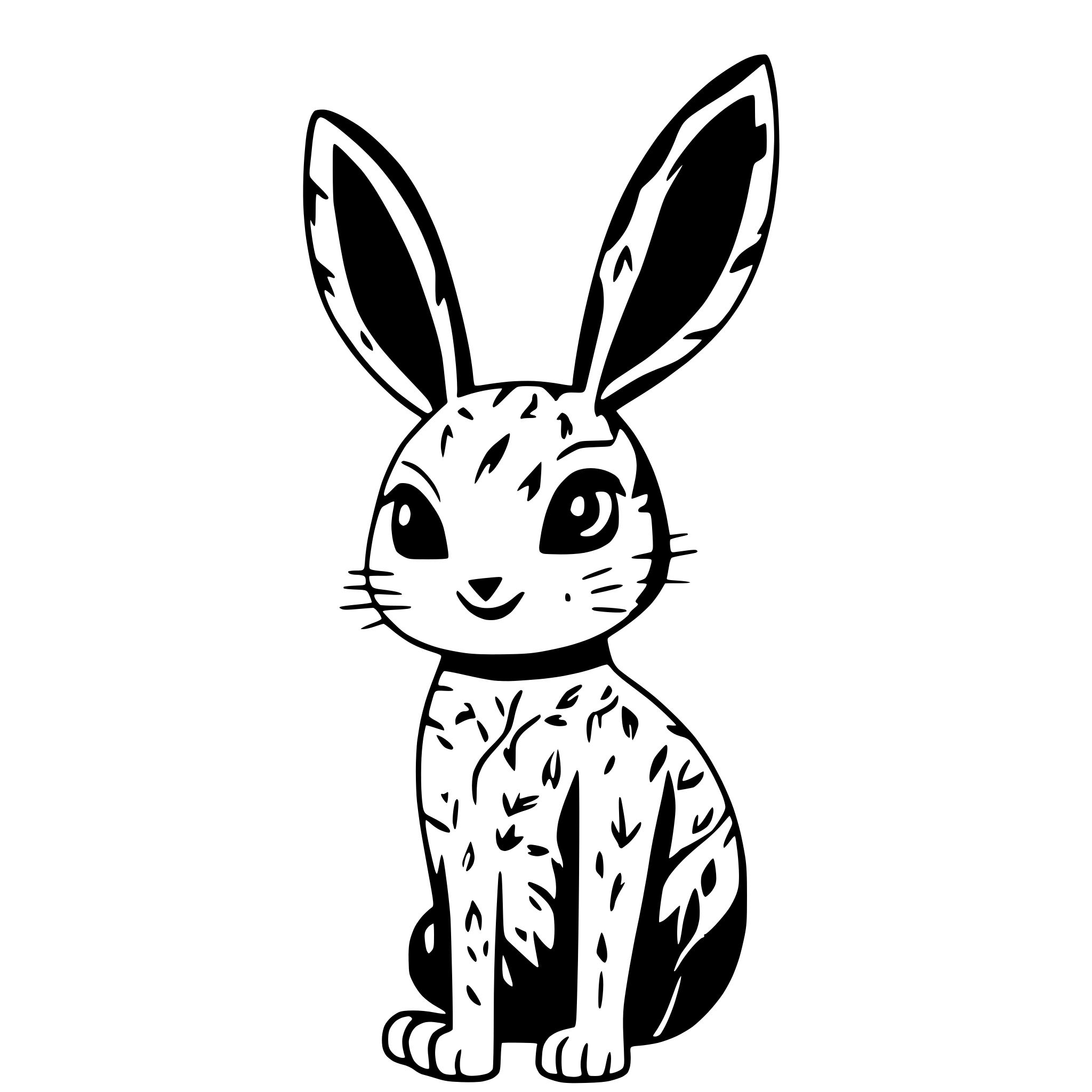 AI-generated SVG of 'funny rabbit'
