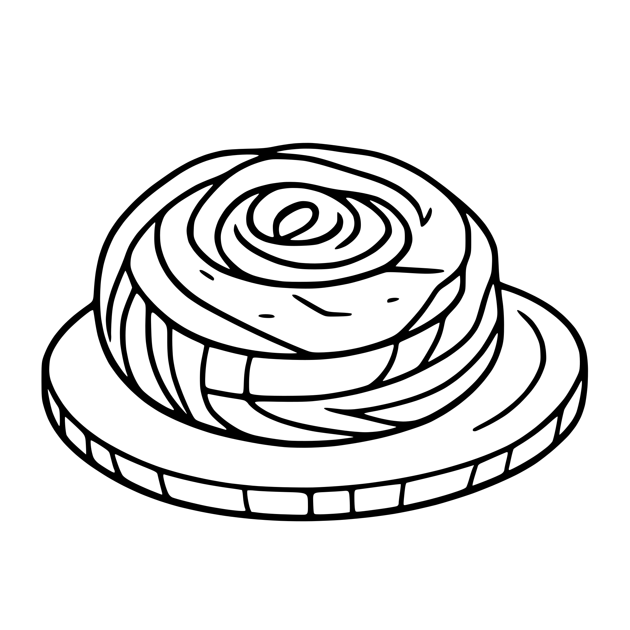 AI-generated SVG of 'swedish cinnamon roll'